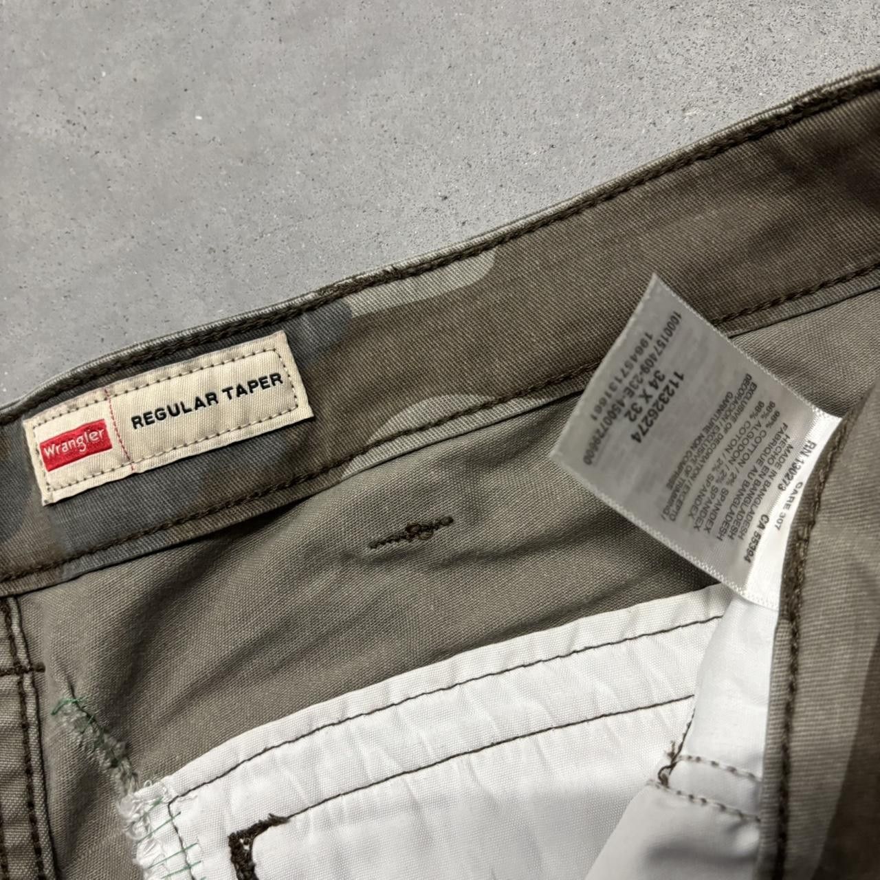 Japanese Brand × Vintage Crazy Vintage Y2K/2000s Grunge Camo Streetwear Skater Cargo Pants! Size US 34 / EU 50 - 8 Thumbnail