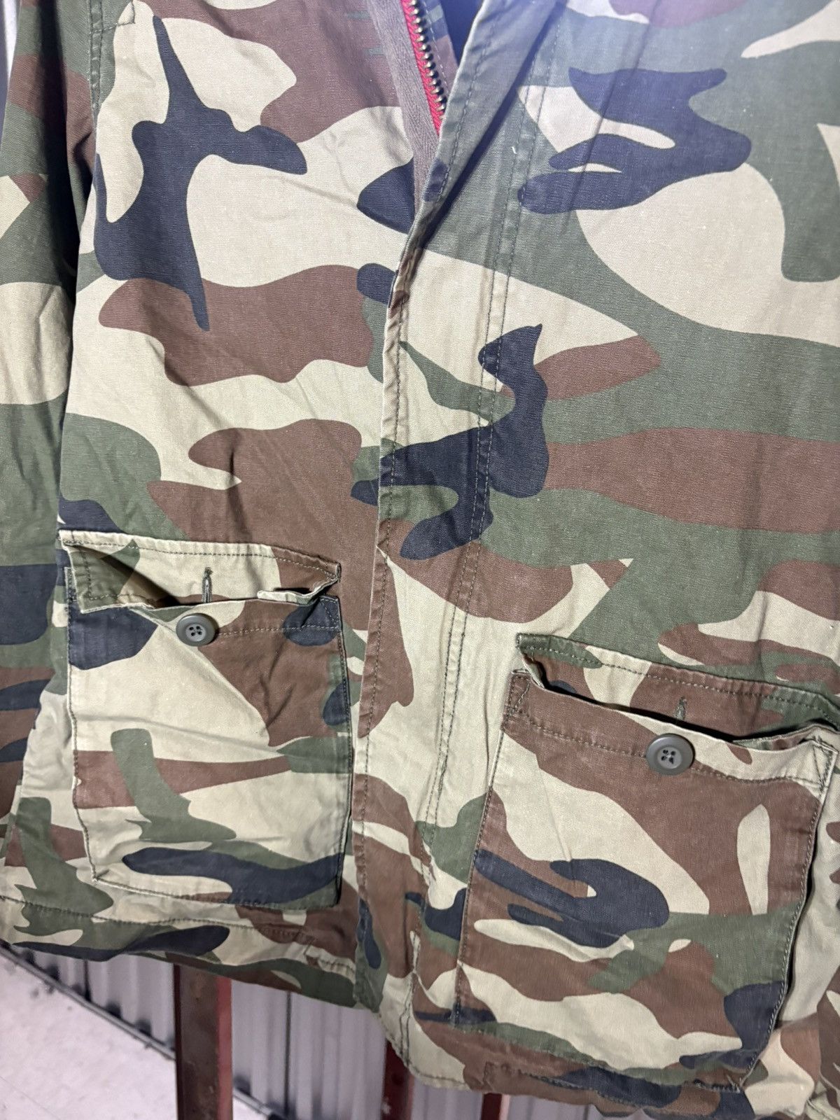 Zara Zara woman size xs Green and brown camo jacket Size XS / US 0-2 / IT 36-38 - 9 Thumbnail