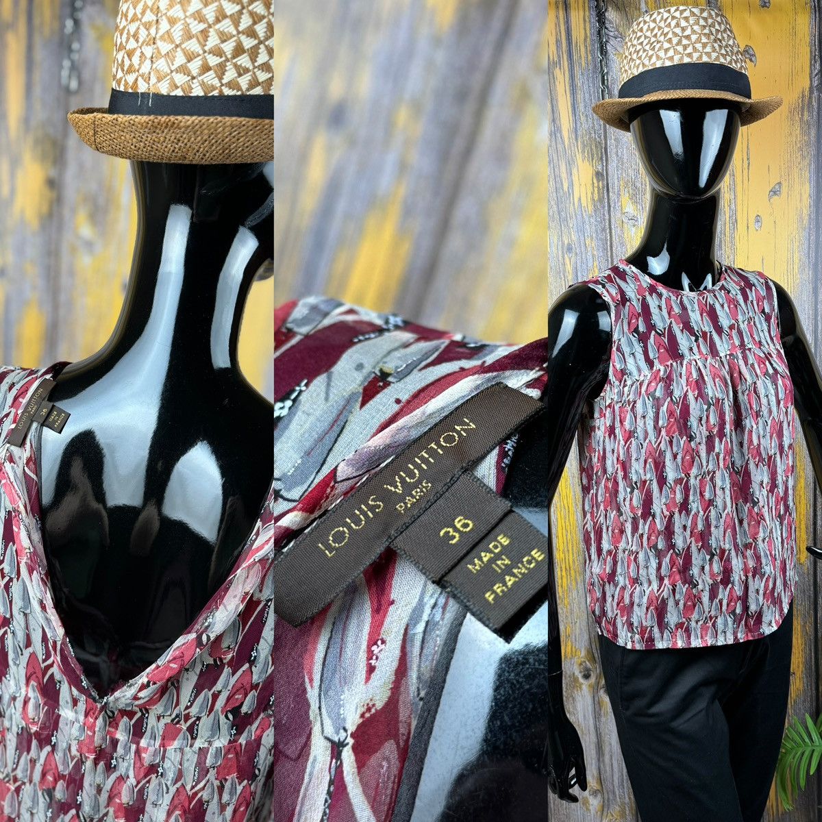 Louis Vuitton Louis Vuitton Silk Sleeveless Blouse Multicolour Size 36 FR Size XS / US 0-2 / IT 36-38 - 1 Thumbnail