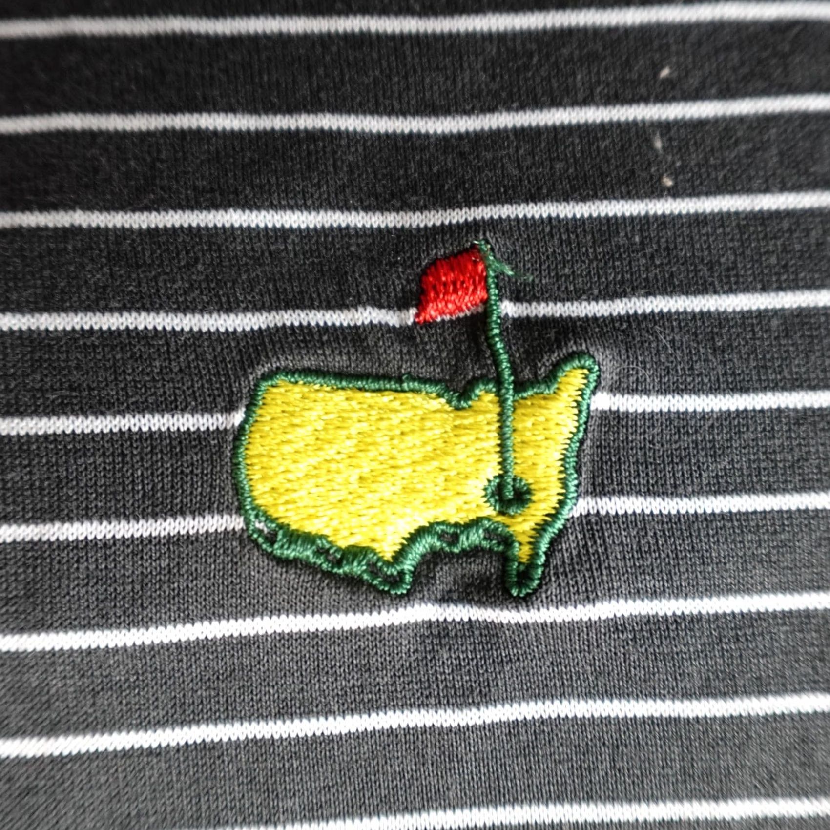 Vintage Masters Polo Shirt Mens Large Gray Striped Pima Cotton Clubhouse Collection Golf Button Collared Short Sleeve Embroidered Casual Regular Vintage? No Size US L / EU 52-54 / 3 - 7 Thumbnail