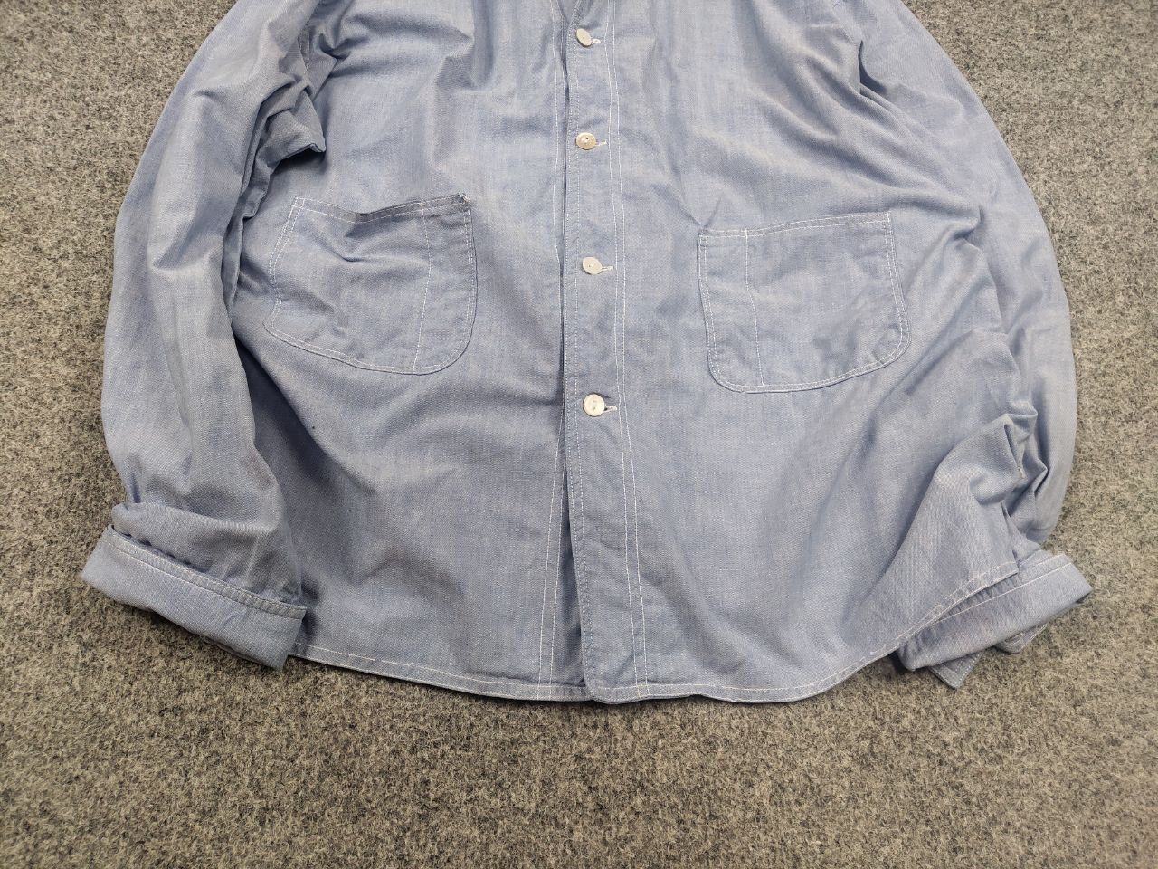 Vintage Vintage 60s-70s French Painter Two pocket Jacket Chore Shirt Size US M / EU 48-50 / 2 - 5 Thumbnail