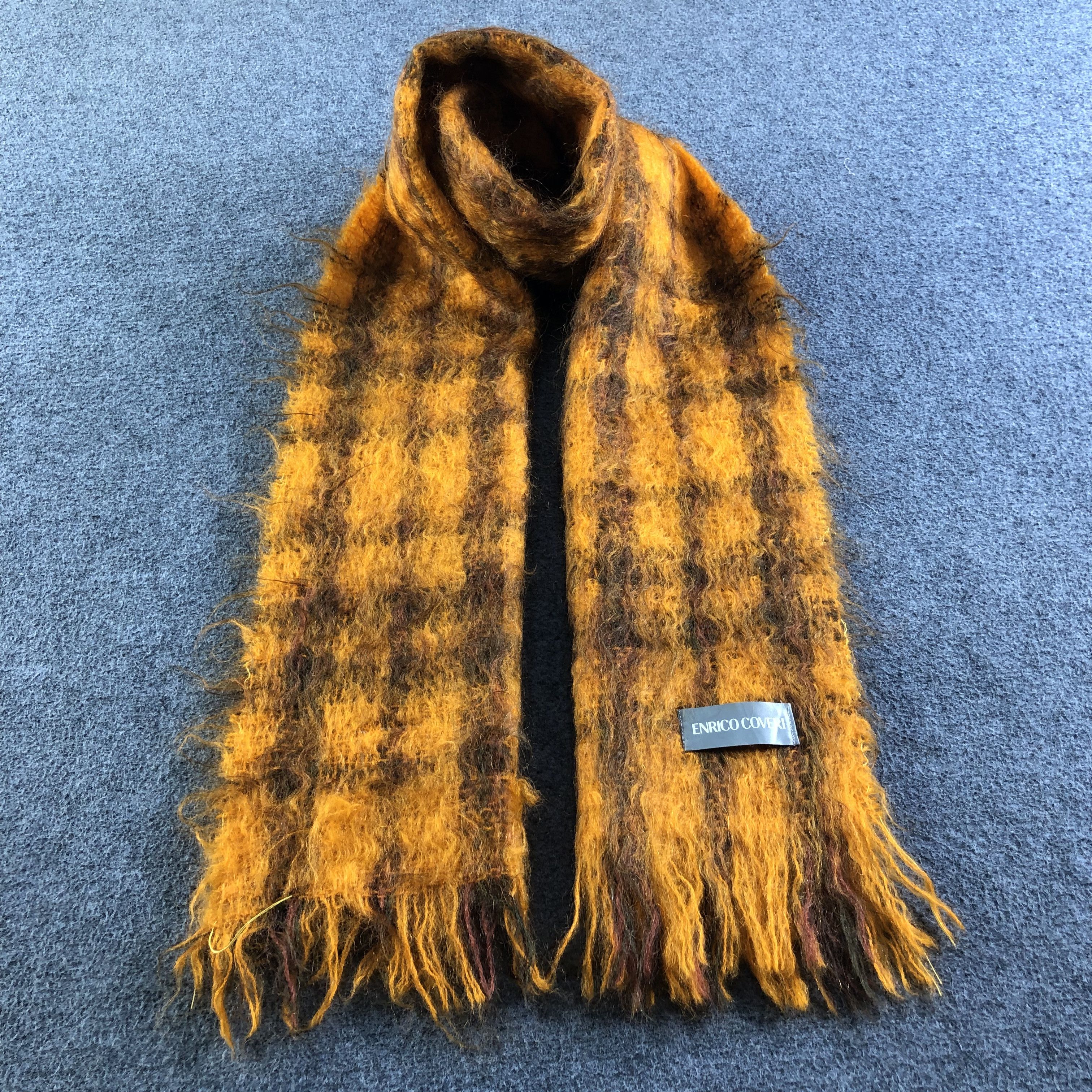 Enrico Coveri Enrico Coveri Mohair Scarf Muffler V1858 Size ONE SIZE - 1 Thumbnail