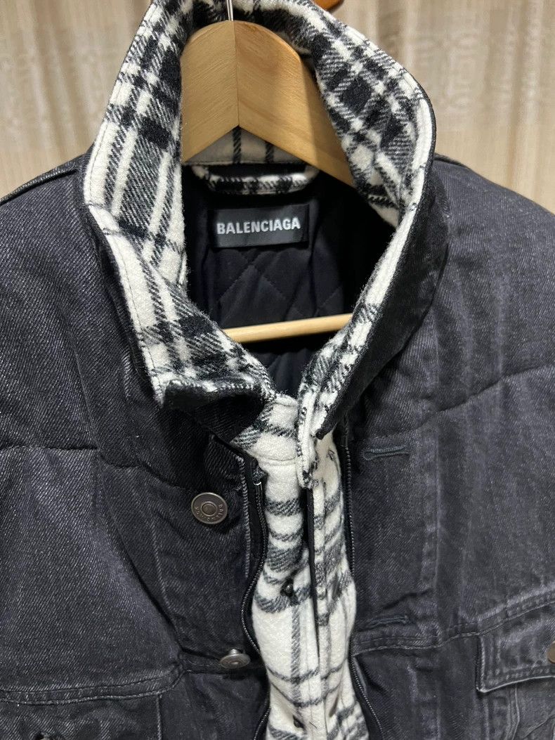 Balenciaga Balenciaga Triple-Layered Denim Jacket Cotton Coat Size US S / EU 44-46 / 1 - 5 Thumbnail