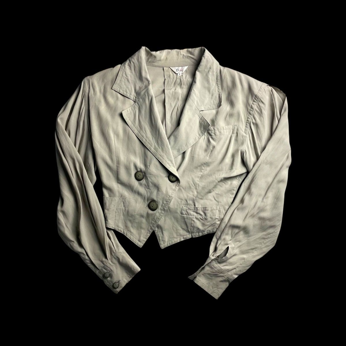 Dior MISS DIOR CROPPED RAYON BLEND CROPPED JACKET Size M / US 6-8 / IT 42-44 - 1 Thumbnail