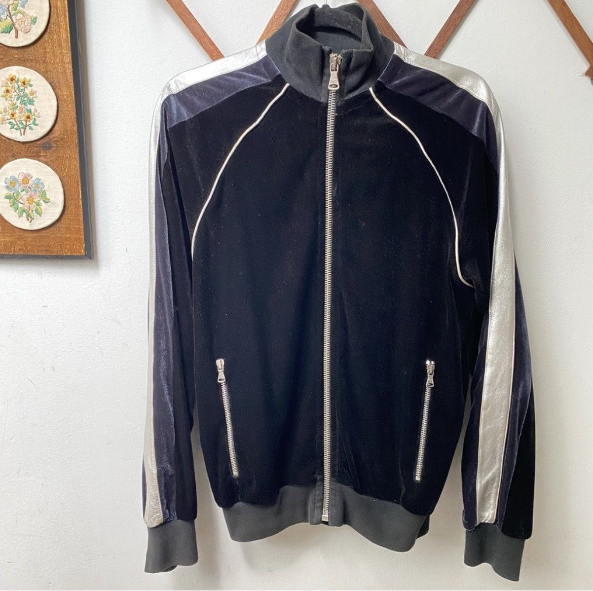 Dolce&Gabbana velours track jacket y2k