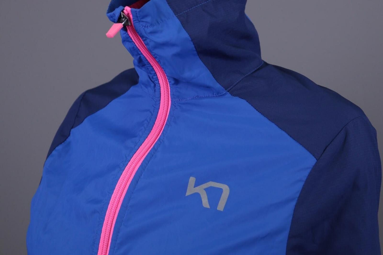 Designer Kari Traa Blue Collorblock Full Zip Waterproof Jacket SzXS Size XS / US 0-2 / IT 36-38 - 7 Thumbnail