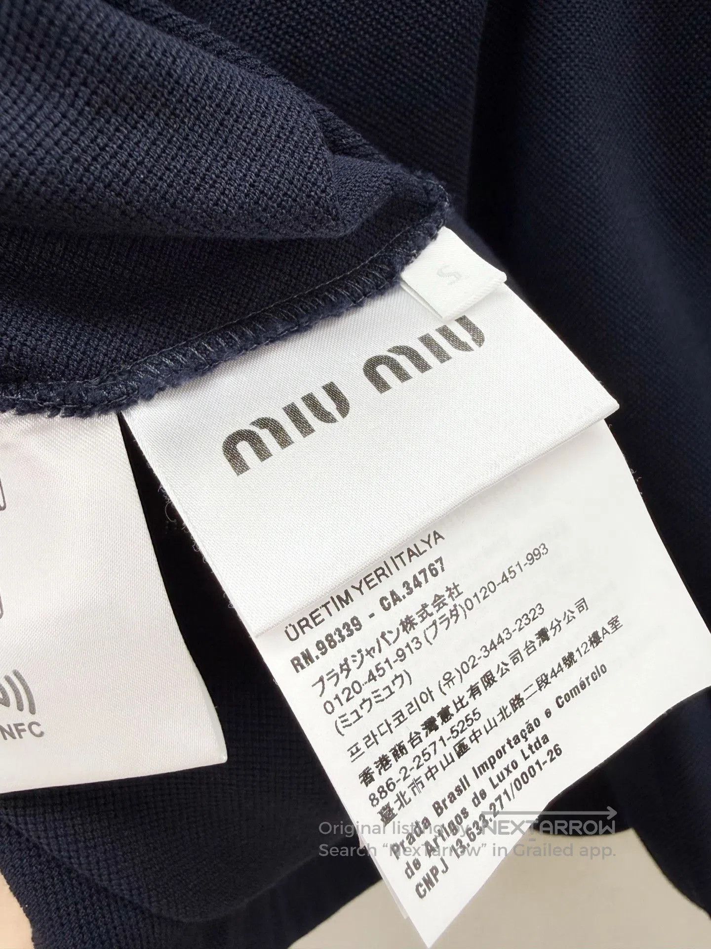 Miu Miu Miumiu New Letter Embroidery Polo Shirt. Size S / US 4 / IT 40 - 5 Thumbnail