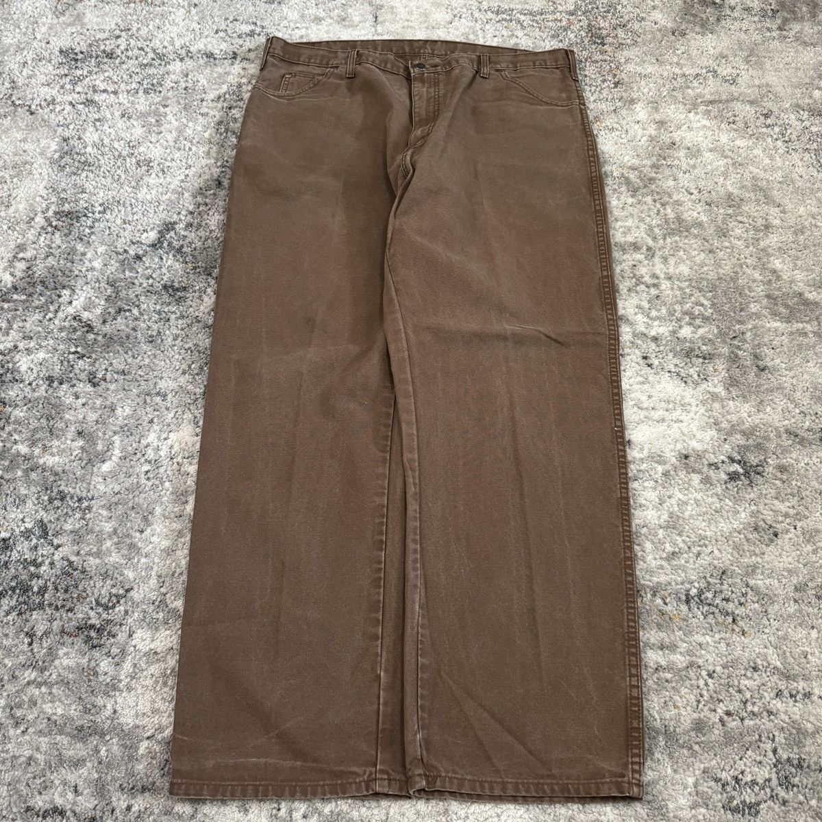 Dickies × Vintage Essential Vintage y2k Dickies brown wide leg carpenter pants Size US 40 / EU 56 - 2 Thumbnail