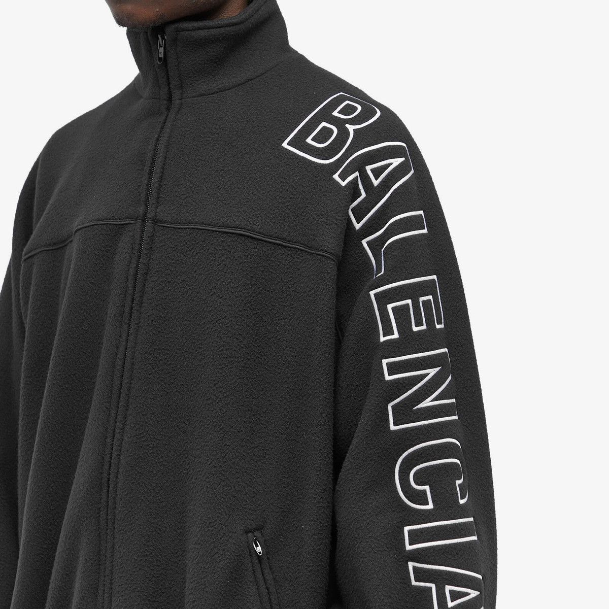 Balenciaga o1bcso1str1124 Outline Tracksuit Jacket in Black Size US S / EU 44-46 / 1 - 5 Thumbnail