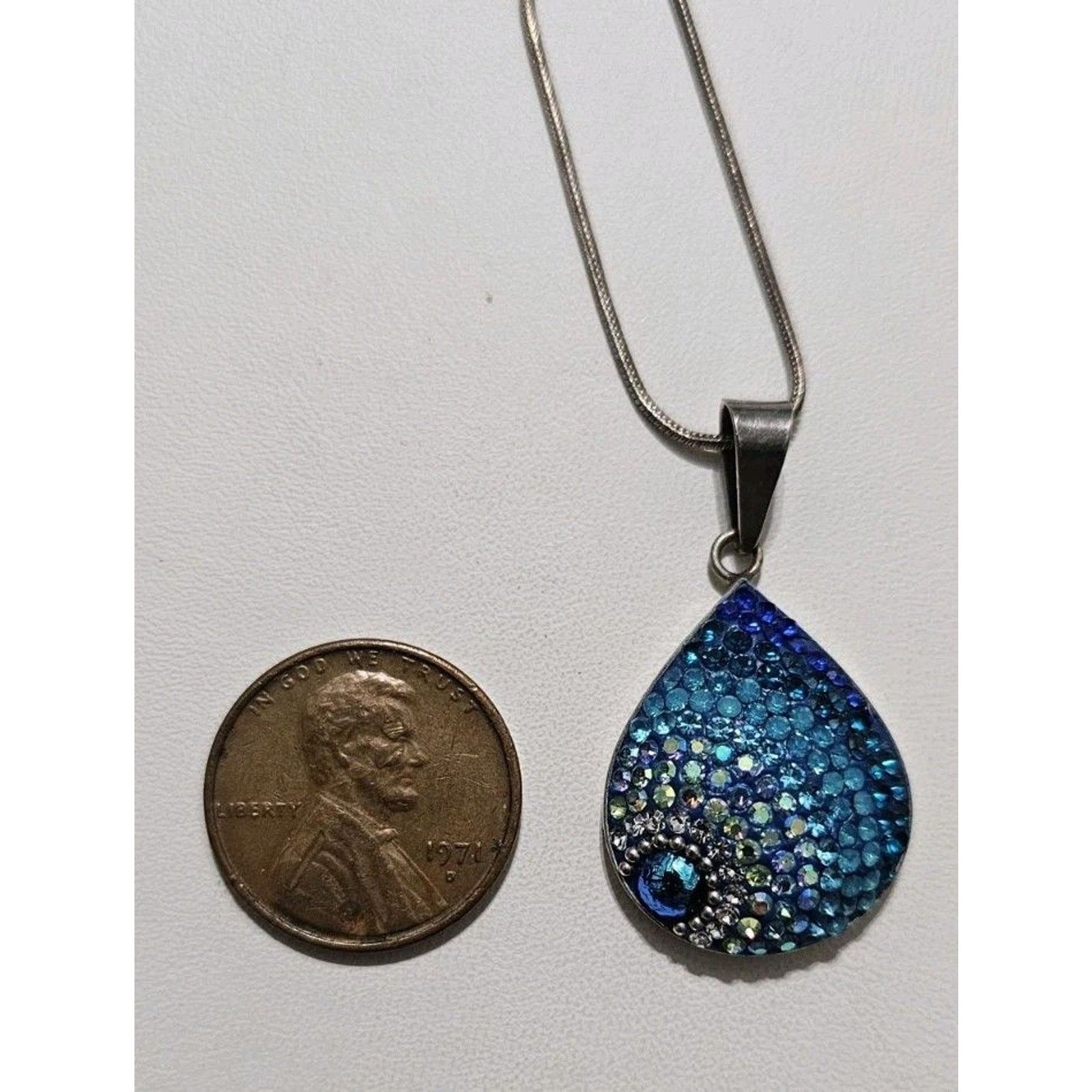 Other Mosaico Dew Drop Necklace Sterling Silver 925 Rat Tail Chain Size ONE SIZE - 7 Thumbnail