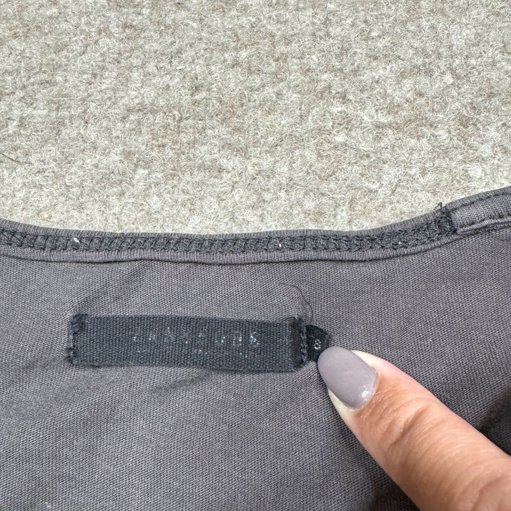 Zanerobe ZANEROBE Shirt Adult Small Gray Short Sleeve Crew Neck Logo Size US S / EU 44-46 / 1 - 5 Thumbnail