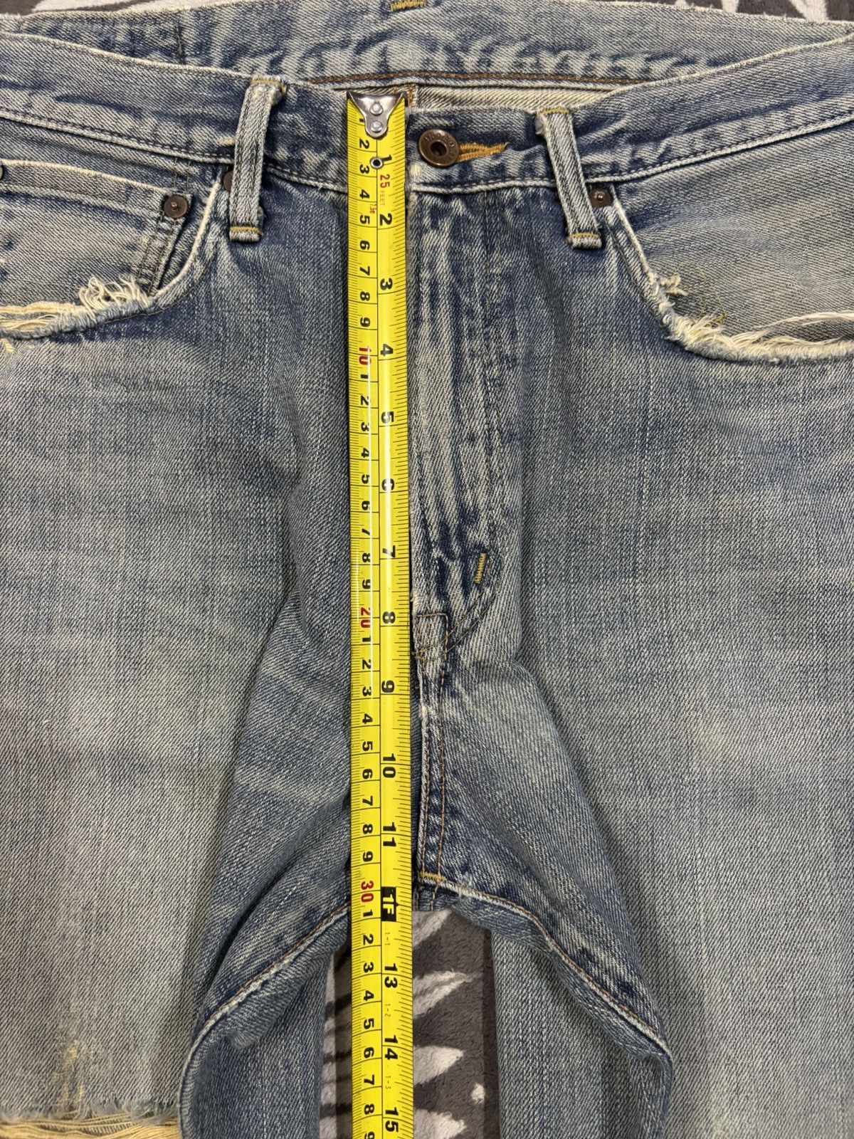 Edwin Vintage Edwin 505X Selvedge Mud Wash Loose Distressed Jeans Size US 31 - 19 Thumbnail
