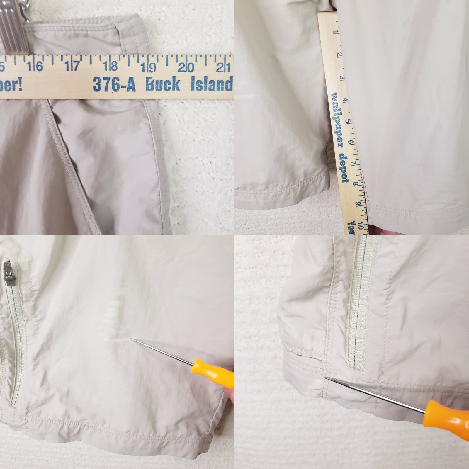 Eastern Mountain Sports EMS Eastern Mountain Sports Hiking Cargo Nylon Shorts Men's 38 Reg Beige Putty Cargo Regular 9in Inseam Men's Beige Nylon Convertible Shorts Size US 38 / EU 54 - 10 Thumbnail