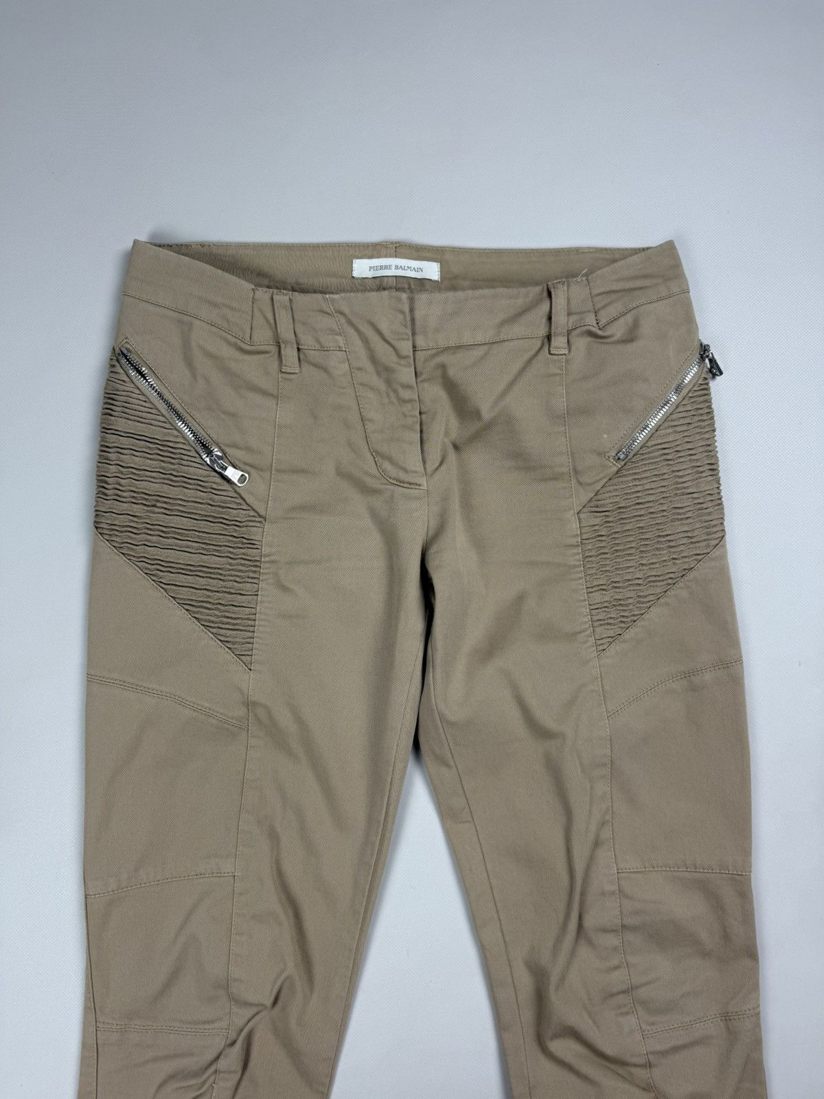 Pierre Balmain Pierre Balmain Ladies Ankle Zip Biker Chino Pants Trousers Size 28" / US 6 / IT 42 - 5 Thumbnail