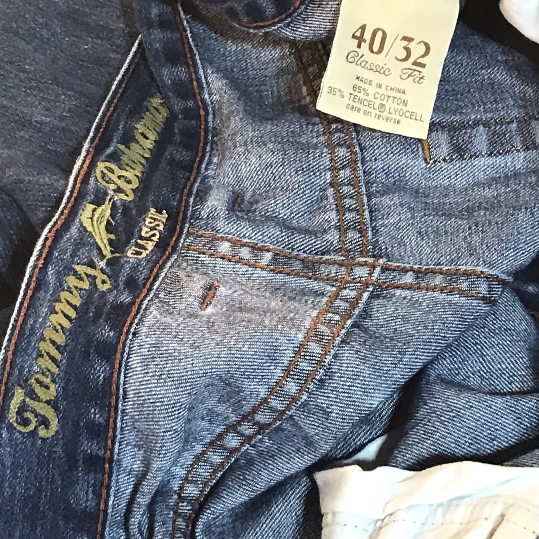 Tommy Bahama Tommy Bahama Dark Wash Bootcut Jeans Mens Size 40X32 Classic Fit Blue Denim Size US 40 / EU 56 - 4 Thumbnail