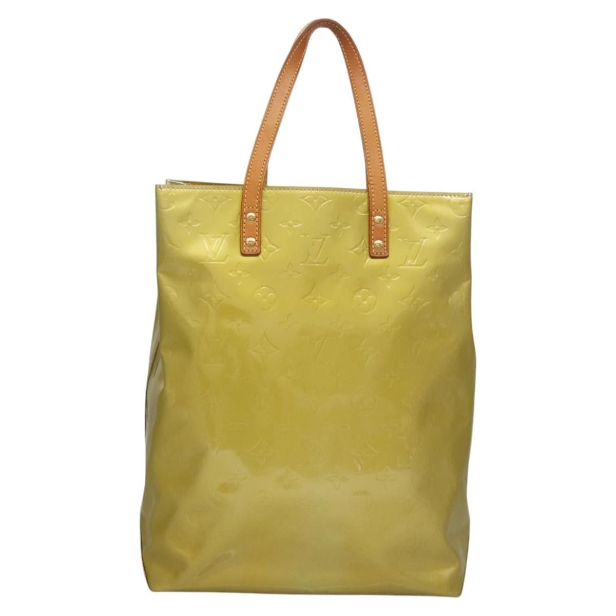 Louis Vuitton LOUIS VUITTON Monogram Vernis Reade MM Hand Bag Gris M91142 Size ONE SIZE - 2 Thumbnail