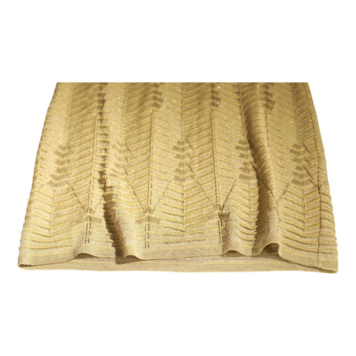 Missoni Missoni Gold Shiny Cap Sleeve Mini length Knit Dress S. 42 Size M / US 6-8 / IT 42-44 - 6 Thumbnail