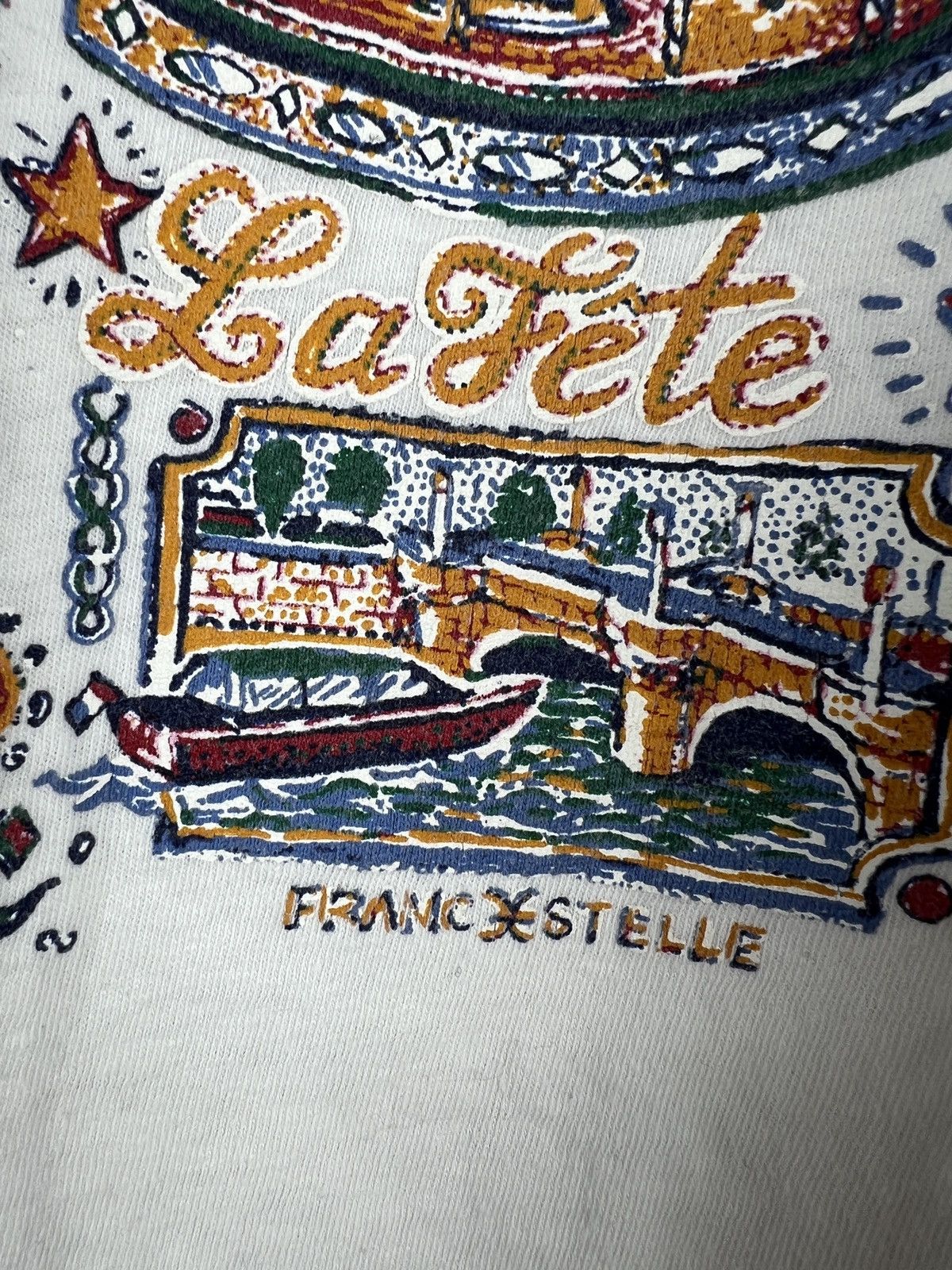Designer × Vintage Vintage 90s Paris city tee Size US L / EU 52-54 / 3 - 3 Thumbnail