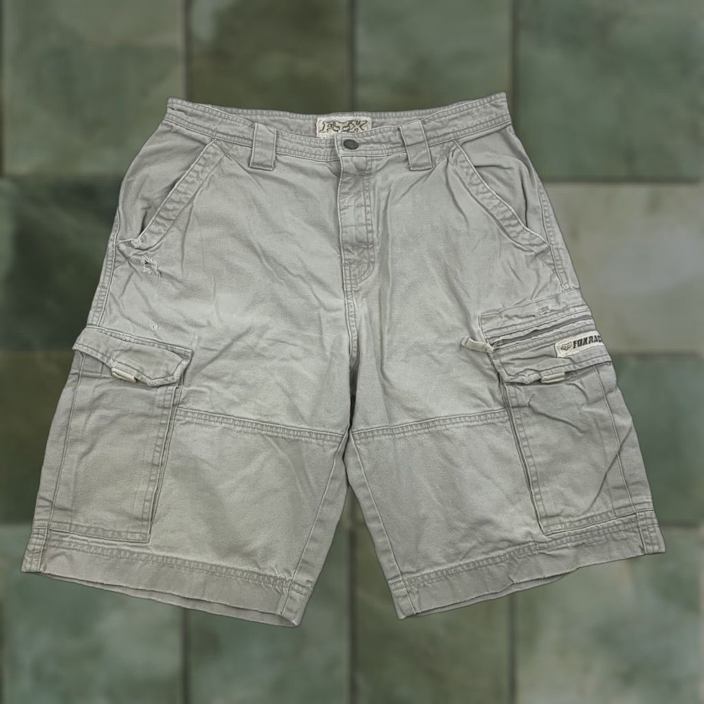 Fox Racing VINTAGE Fox Cargo Shorts Men Adult 30 Khaki Tan Baggy Fit Grunge Y2K Casual Urbanwear Size US 30 / EU 46 - 1 Thumbnail