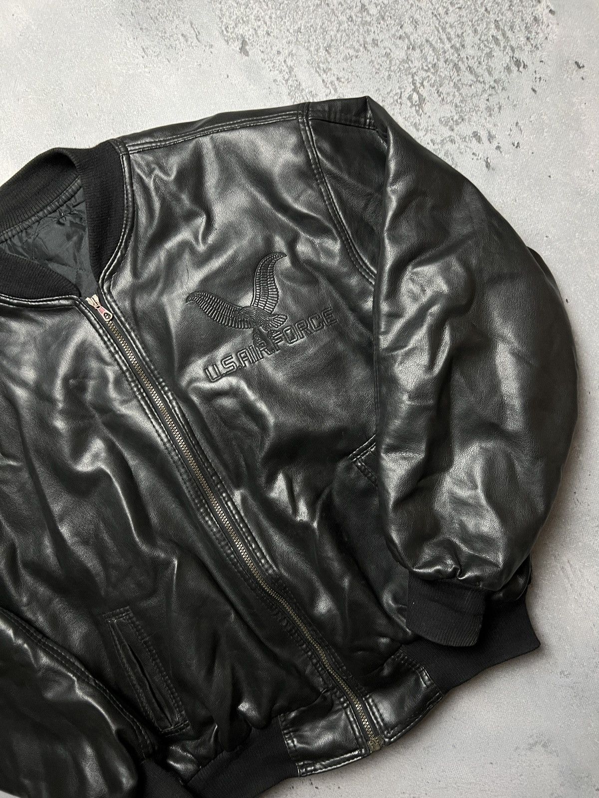 Vintage Antica Bottega U.S.A Air Force Zip-Up Archive Jacket 90s 00s Size US XL / EU 56 / 4 - 5 Thumbnail