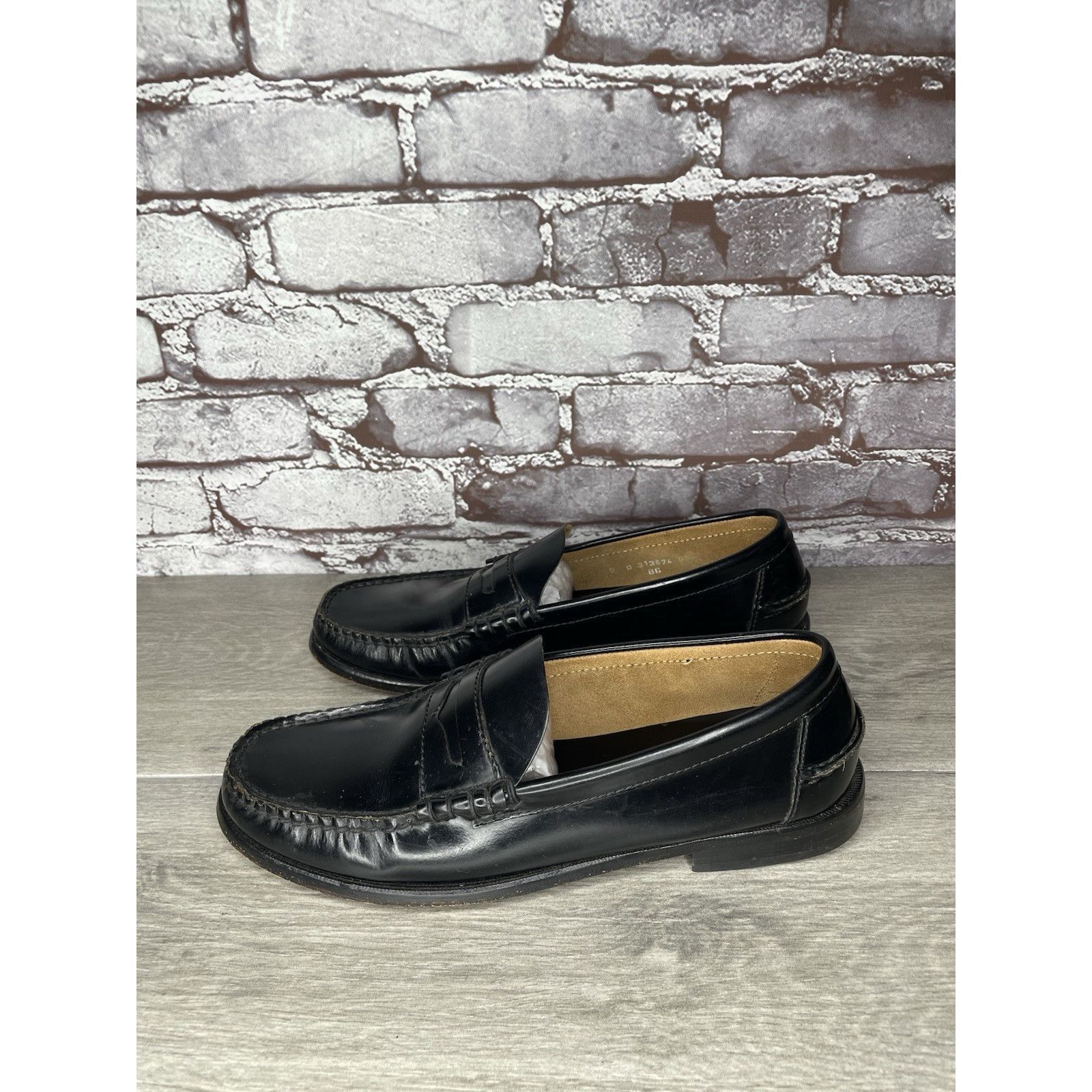 Florsheim Florsheim 1892 Black Leather Slip On Penny Loafers Dress Sho Size US 9 / EU 42 - 20 Thumbnail
