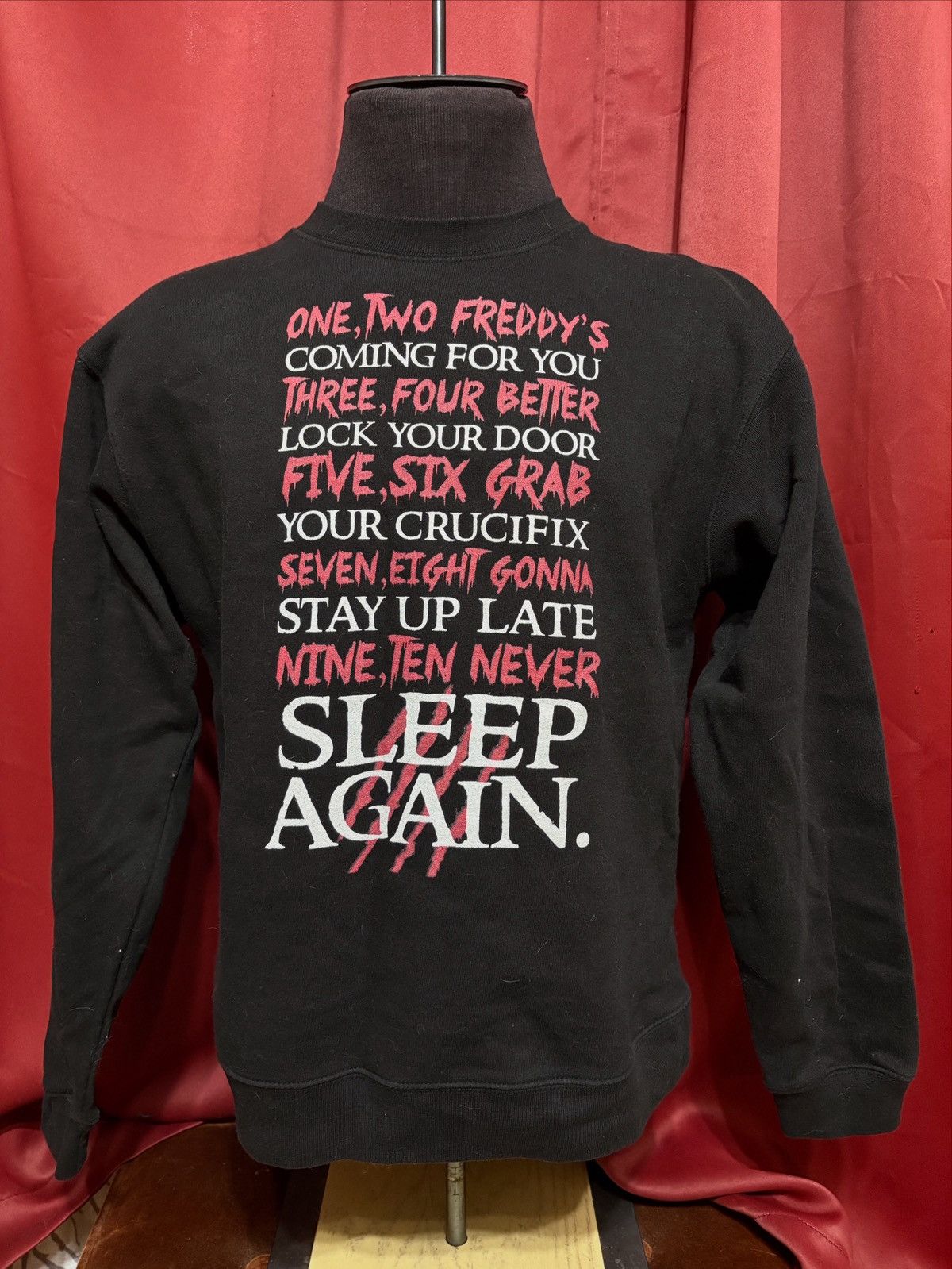 Vintage Vintage Freddy Kruger Sweatshirt Never Sleep Again Countdown Size US M / EU 48-50 / 2 - 1 Thumbnail