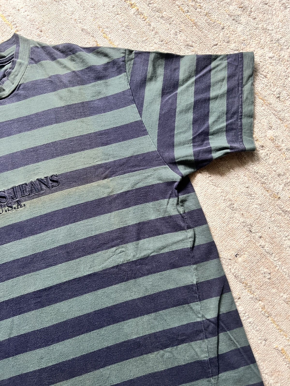 Grailed × Guess × Vintage 90s Guess Stripe Tshirt Size US M / EU 48-50 / 2 - 4 Thumbnail