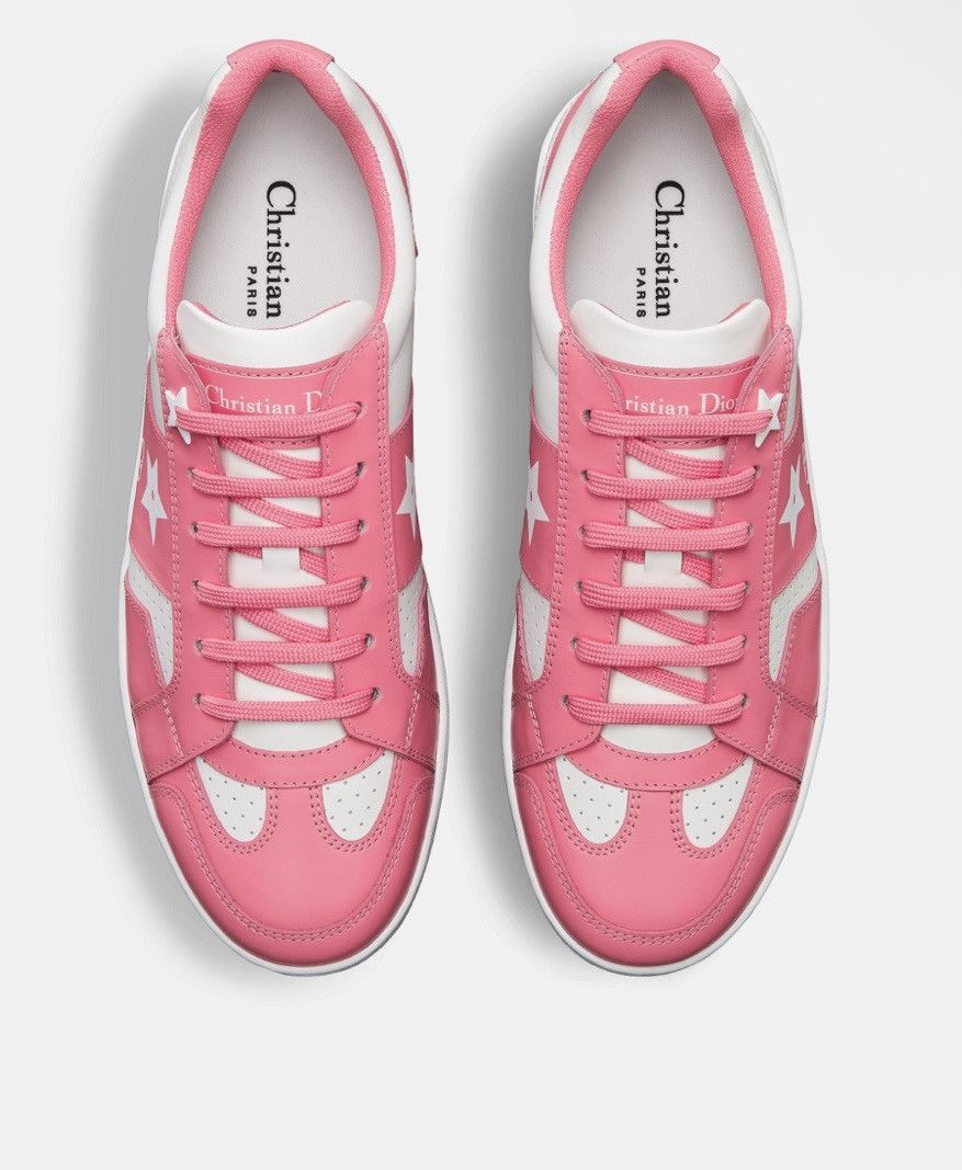 Dior Dior DIORIVIERA DIOR STAR SNEAKER White and Candy Pink Size US 9 / IT 39 - 3 Thumbnail
