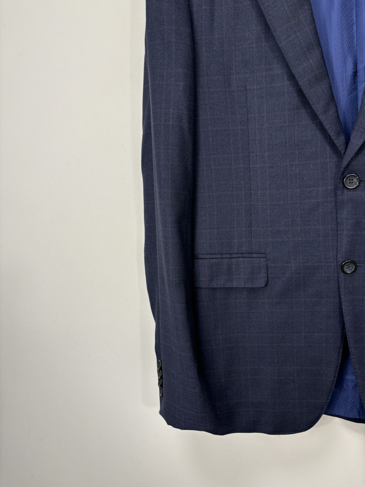 Canali Canali 1934 Su Misura Men’s Navy Blue Wool Blazer Jacket Size 40R - 7 Thumbnail