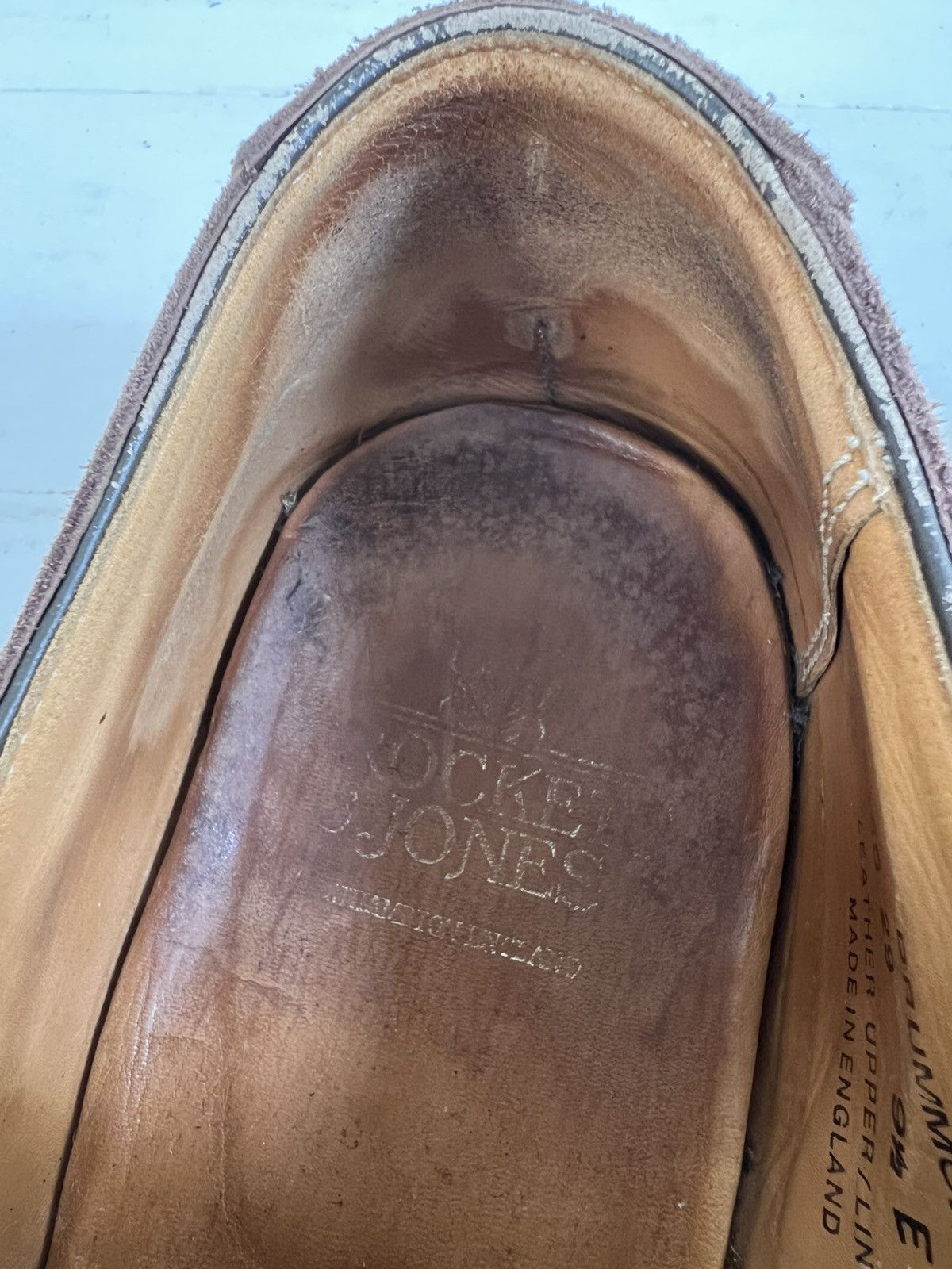 Crockett & Jones Crockett & Jones DRUMMOND Brown Suede Leather Dress Shoes Size US 10.5 / EU 43-44 - 14 Thumbnail