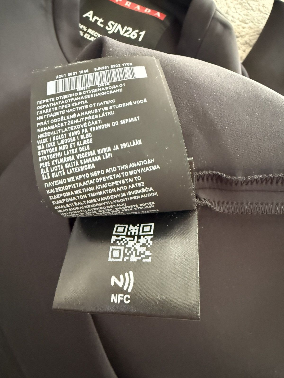 Prada Prada Crewneck Technical Jersey Sweatshirt Size US L / EU 52-54 / 3 - 4 Thumbnail