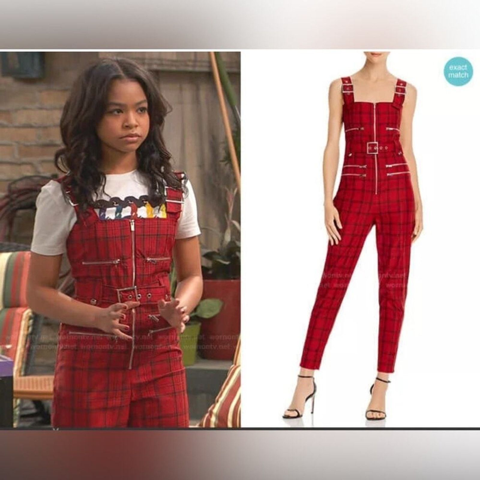 WeWoreWhat Nwt-WeWoreWhat- Seen on TV- Plaid Moto Overalls XS MSRP $225 Size 26" / US 2 / IT 38 - 1 Thumbnail