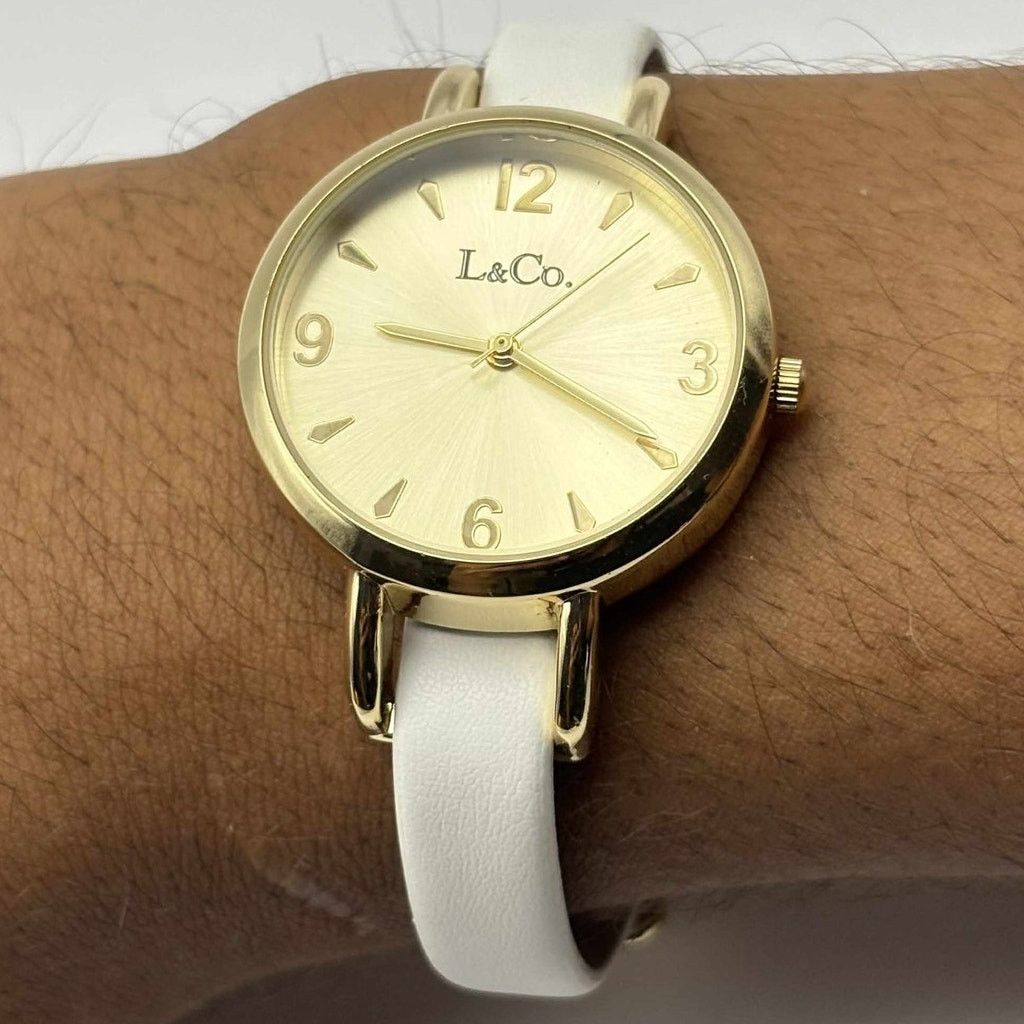 Other Gold & White L&Co. Watch Size ONE SIZE - 2 Thumbnail