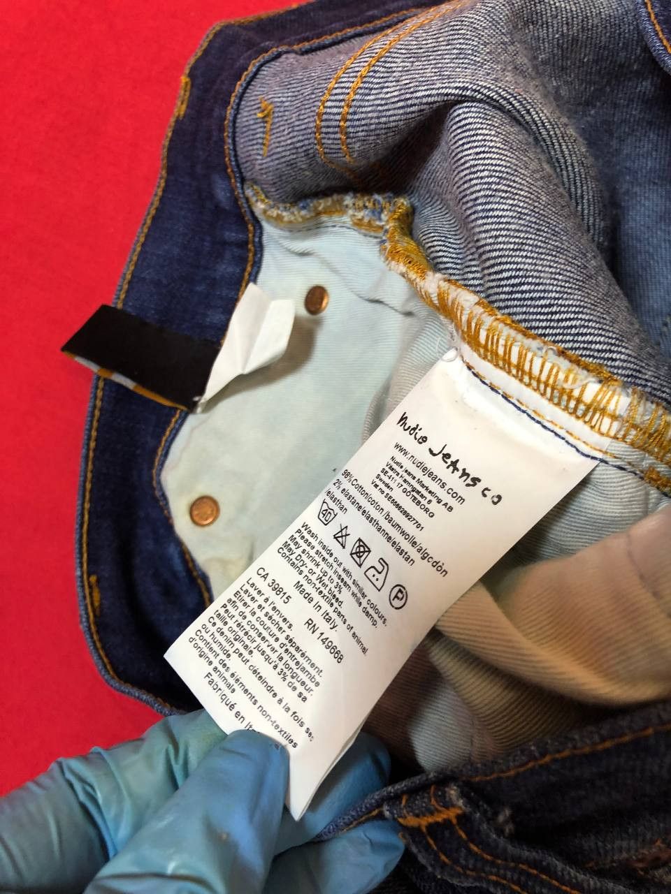 Nudie Jeans Nudie Jeans Steady Eddie Mens Blue Denim Jeans Size US 32 / EU 48 - 3 Thumbnail