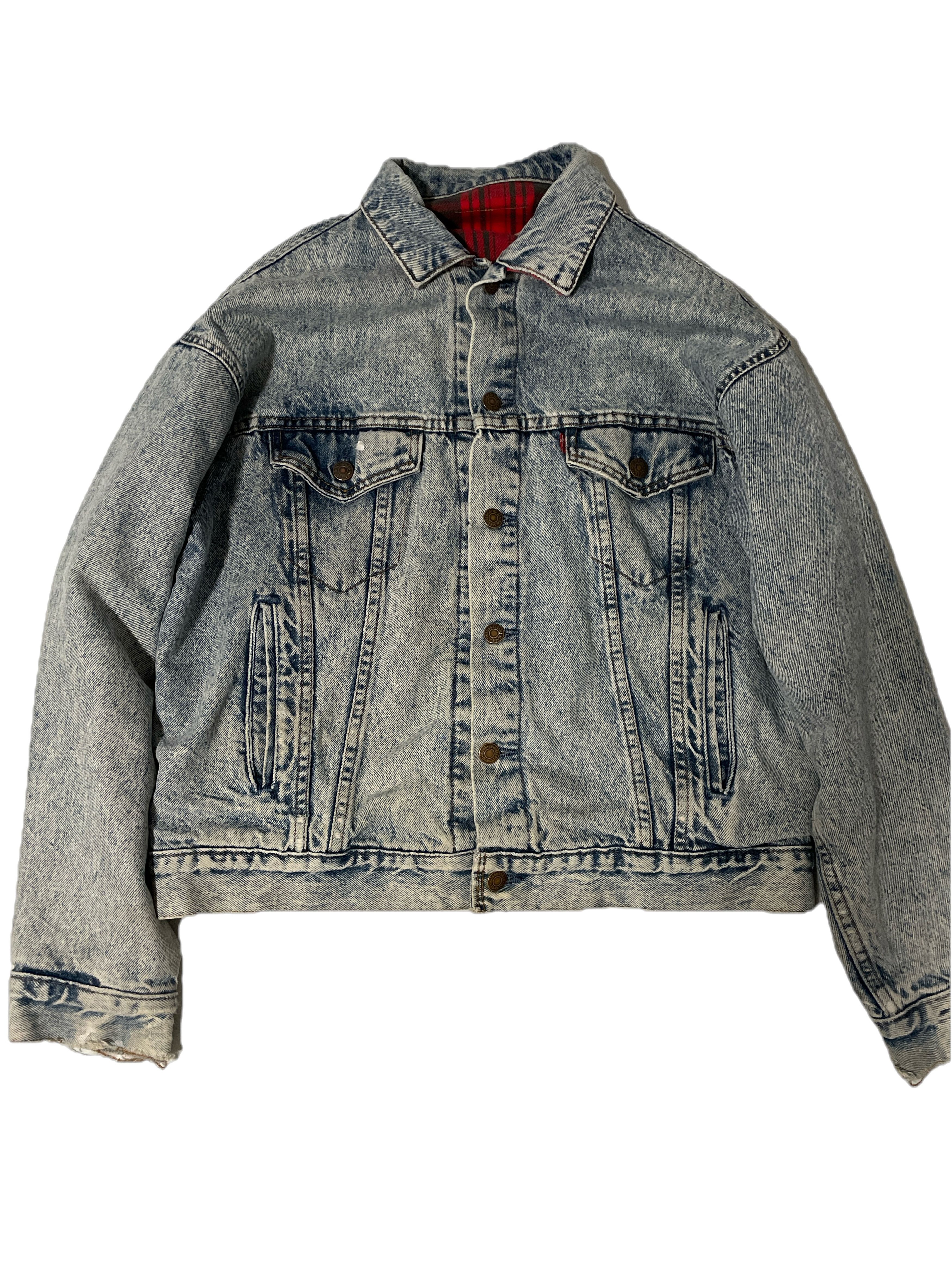 Levi's Vintage Clothing Vintage Levis Flannel Lined Denim Trucker Size US M / EU 48-50 / 2 - 5 Thumbnail