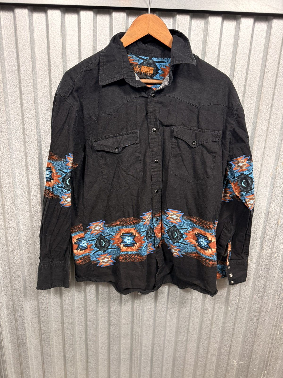 Other Vintage Canyon Guide Western Arizona Print Pearl Snap Shirt Size US L / EU 52-54 / 3 - 10 Thumbnail