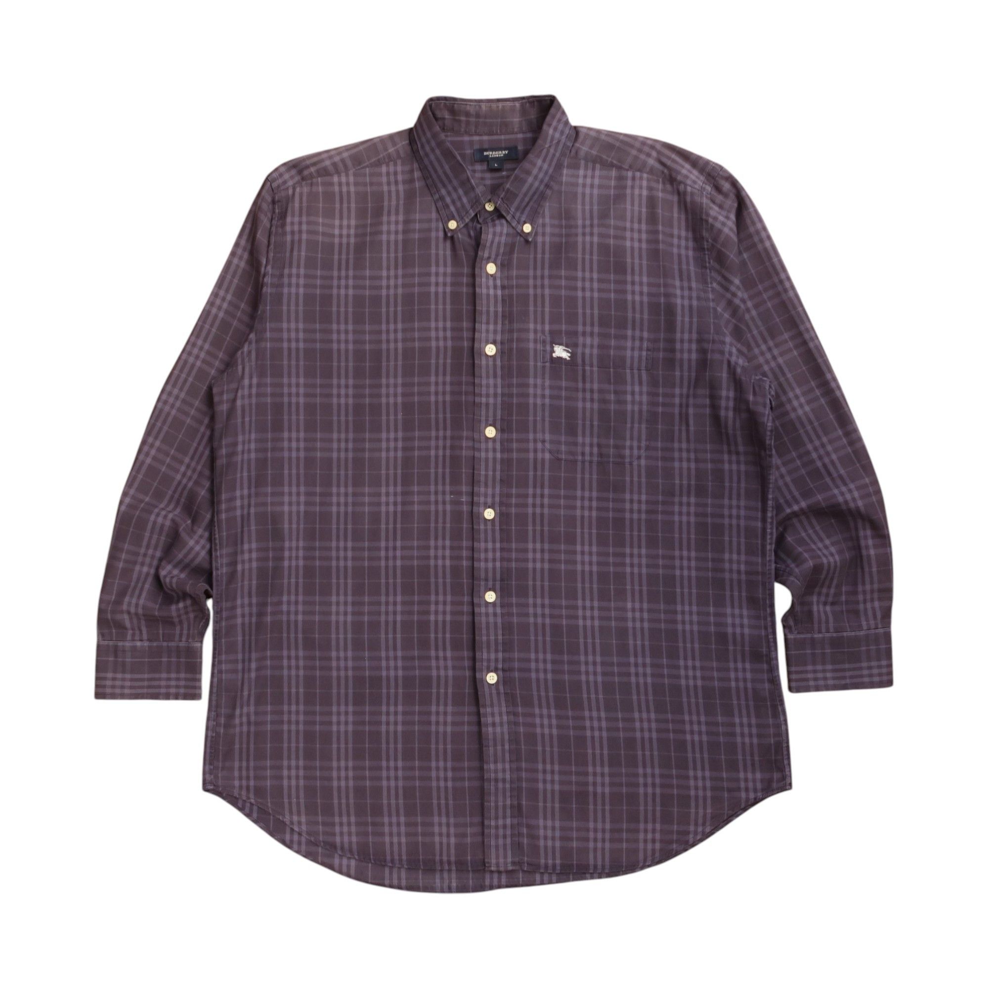 Vintage Burberry London Nova Check Shirt Navy