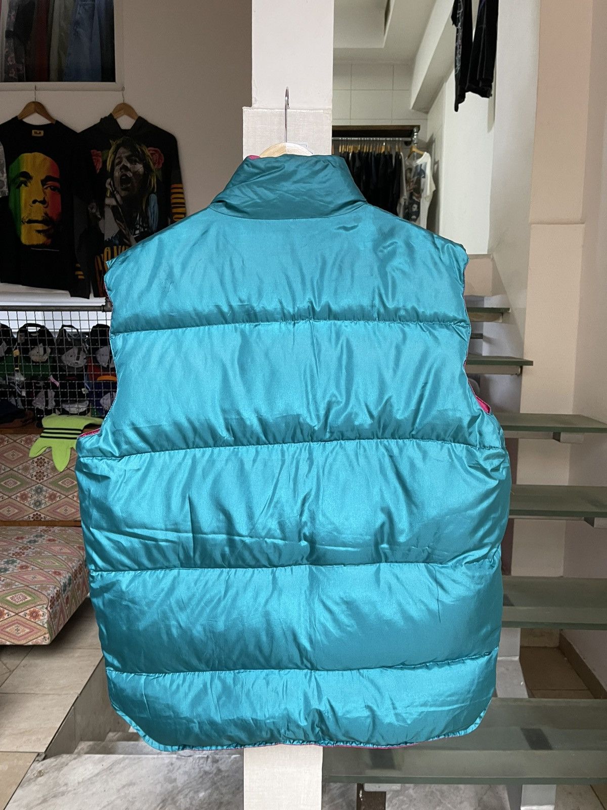 Kappa × Vintage Vintage Kappa Reversible Puffer Vest 80s Size US M / EU 48-50 / 2 - 5 Thumbnail