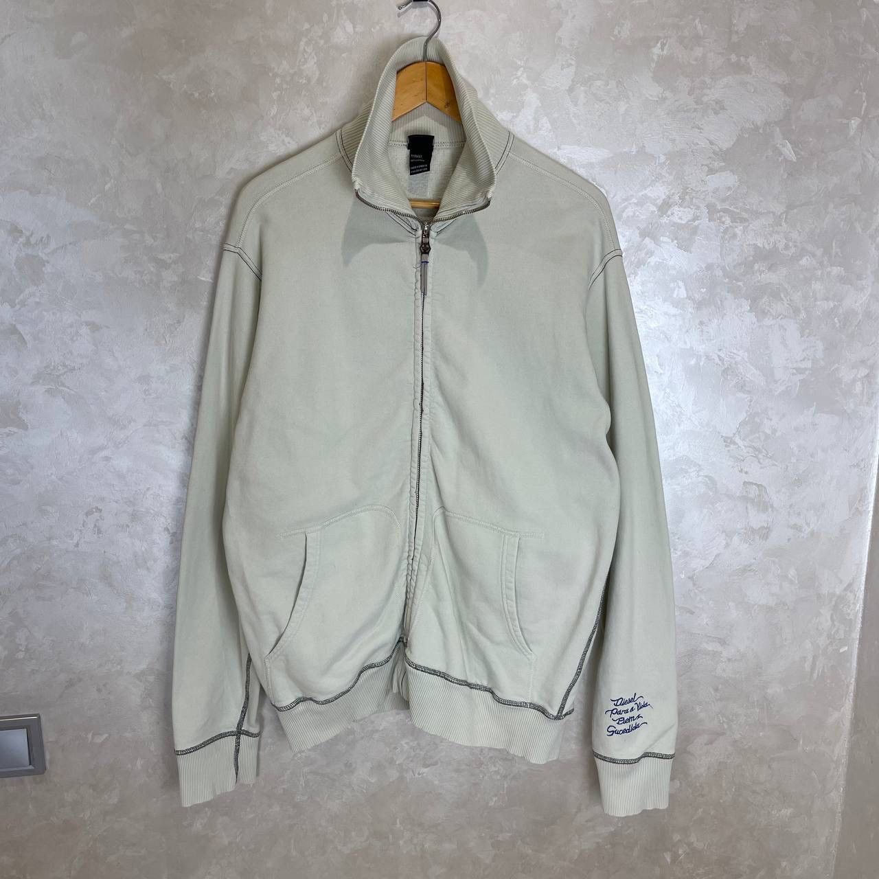 Diesel Diesel Zip-Up Sweatshirt Only The Brave Industry Back Print Size US XL / EU 56 / 4 - 5 Thumbnail