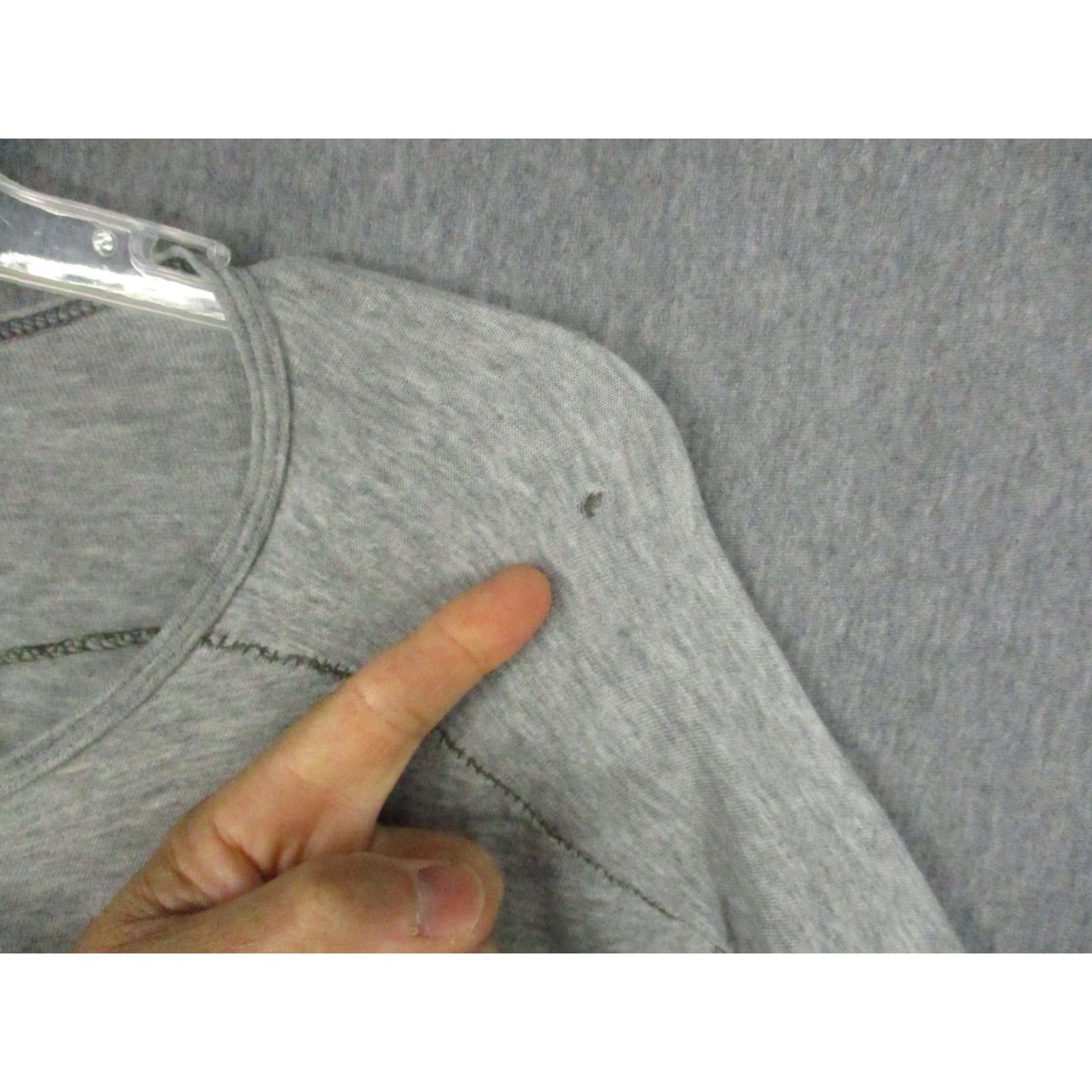 Vintage VINTAGE Ever Henley Shirt Mens XL Gray Heather Short Sleeve Pocket Raw Edge Casual Size US XL / EU 56 / 4 - 5 Thumbnail
