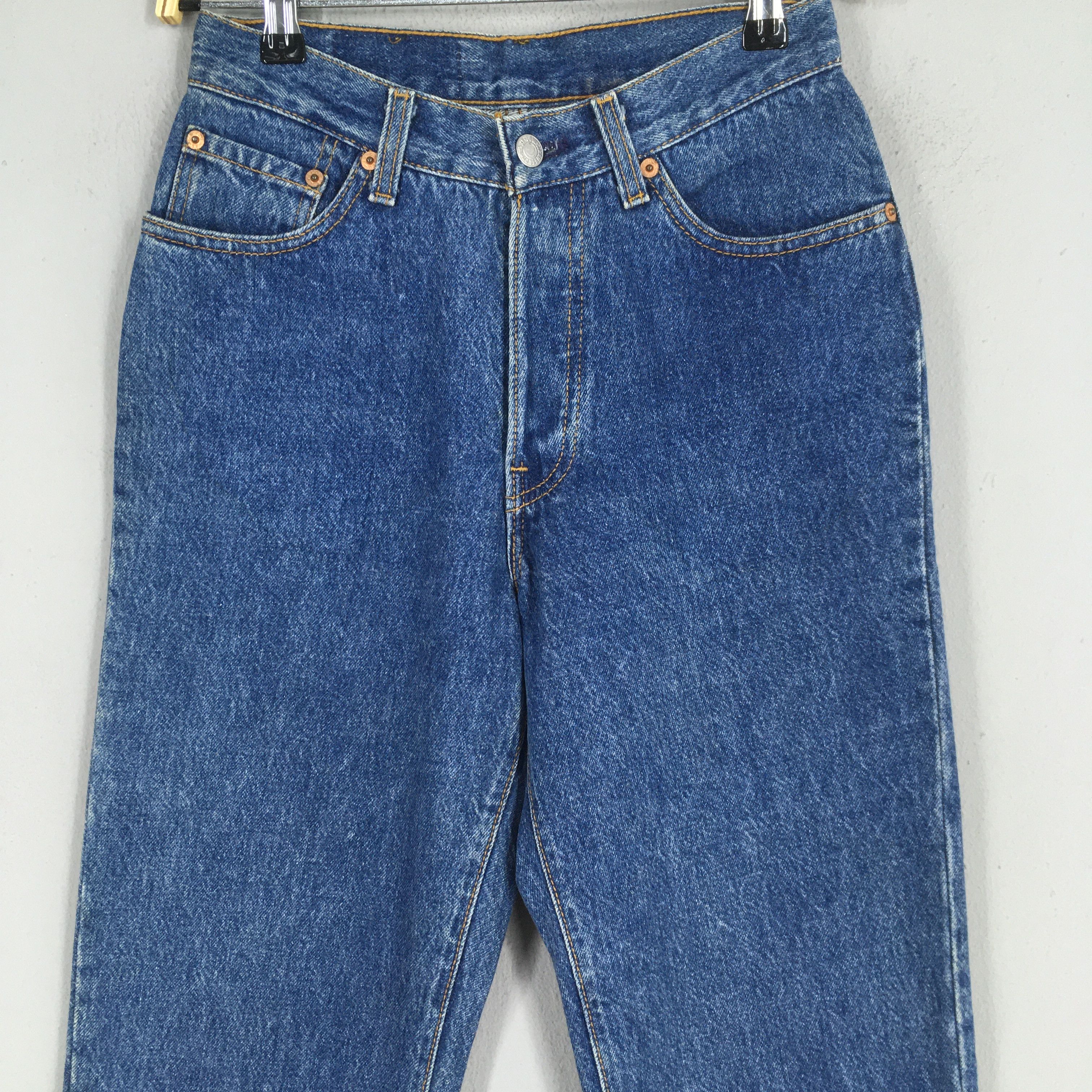 Levi's Size 23x30 Vintage 90s Levi's 501 Dark Blue Jeans S1873 Size 23" - 2 Thumbnail