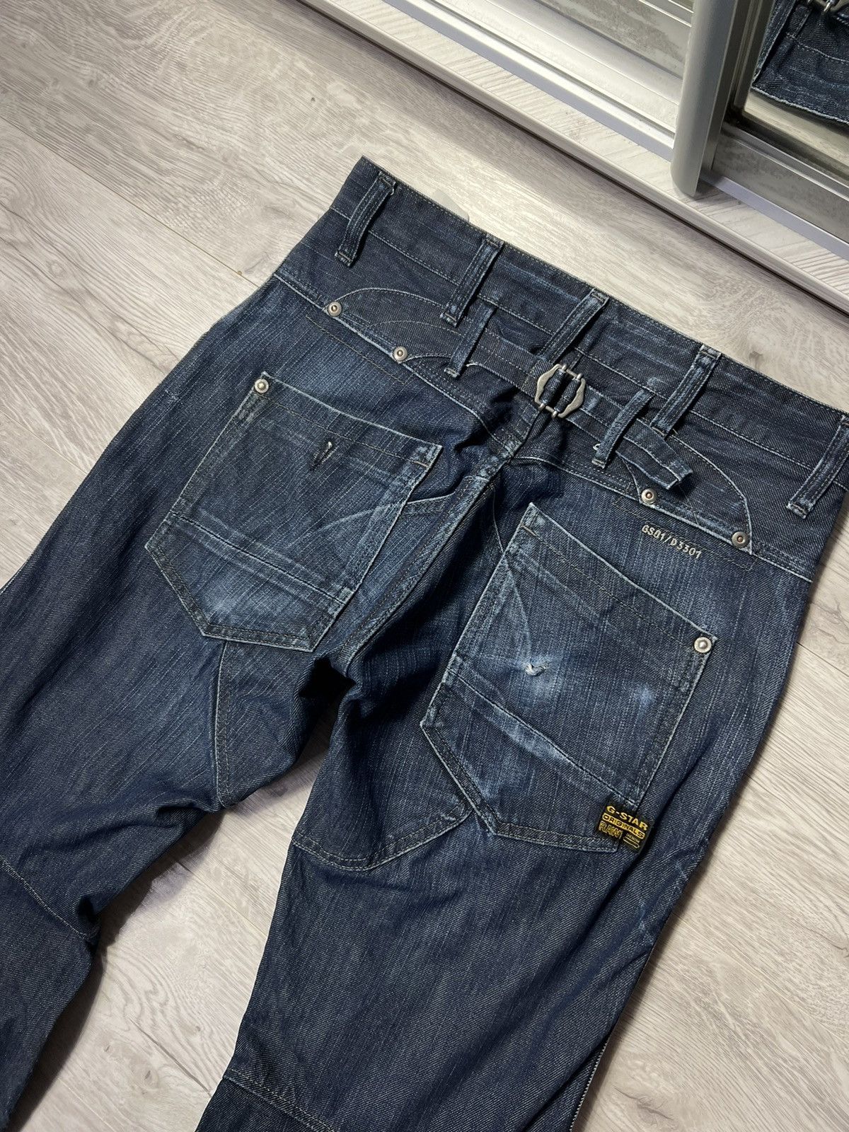G-Star × Vintage Vintage G-Star RAW RSRD Multi Pocket Worn Out Baggy Jeans Size US 30 / EU 46 - 12 Thumbnail