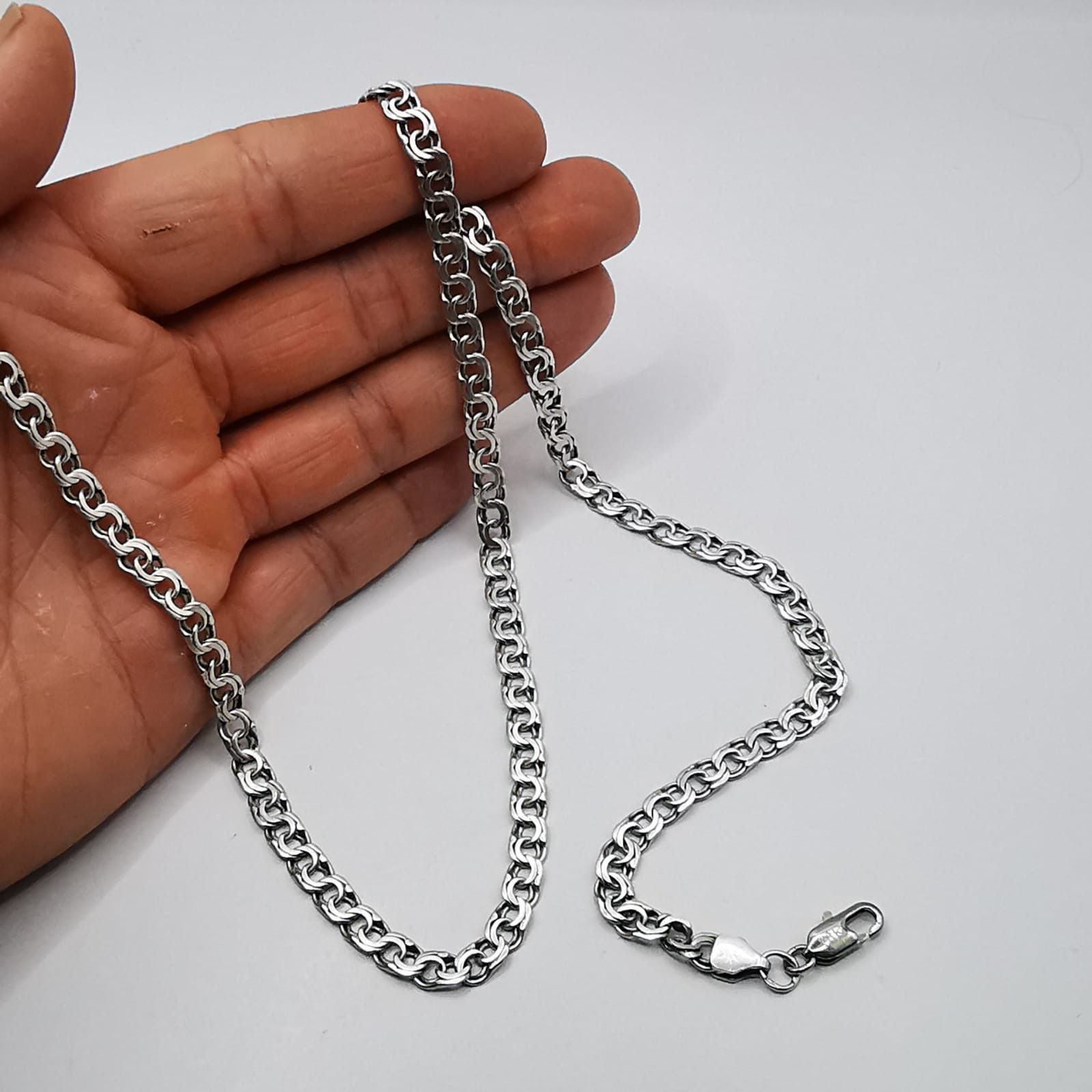 Vintage Vintage Jewelry Chain, 925 Sterling Silver, Signed 24.11g Size ONE SIZE - 6 Thumbnail