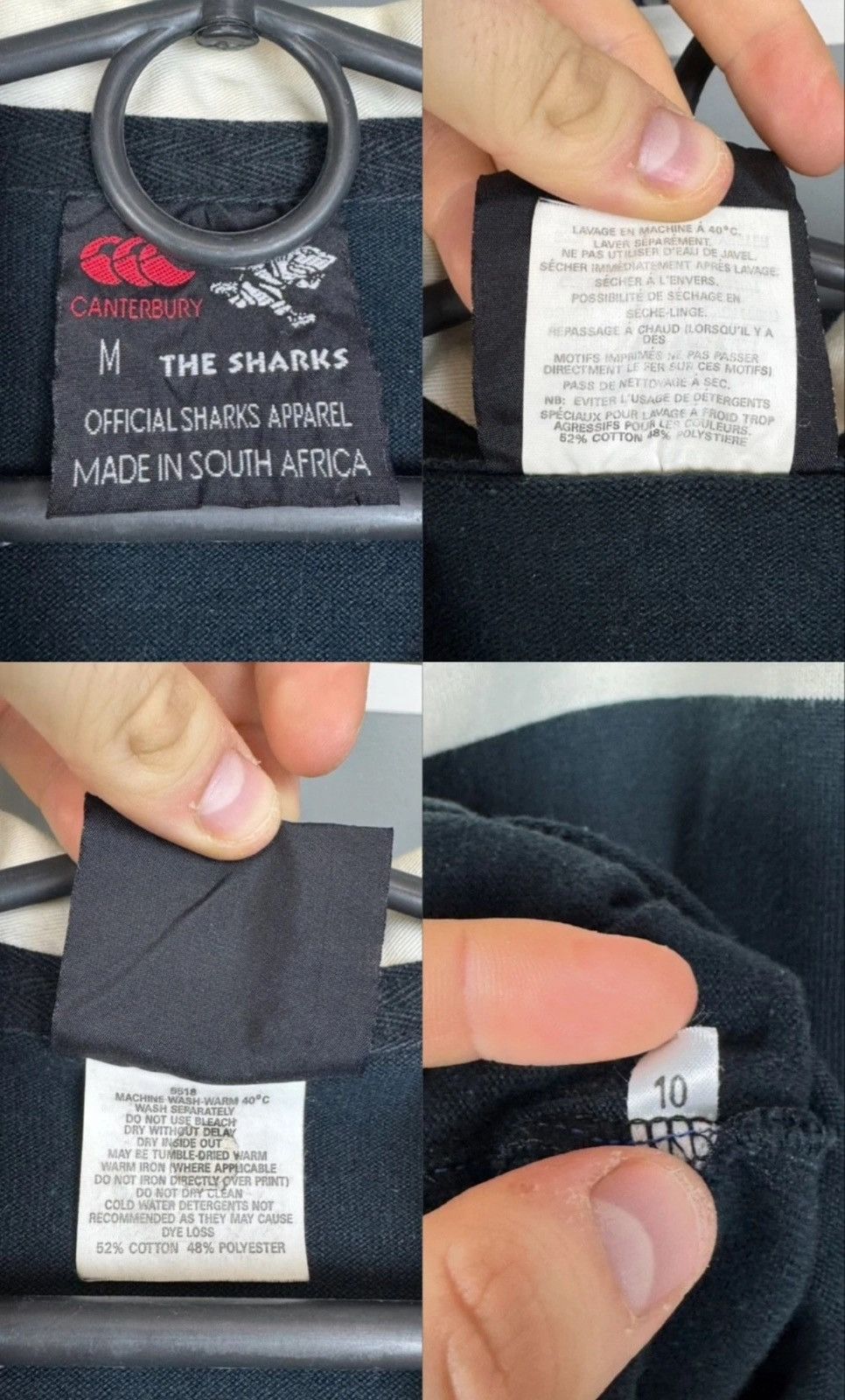 Canterbury of New Zealand Vintage Canterbury The Sharks Rugby Shirt Size US M / EU 48-50 / 2 - 7 Thumbnail
