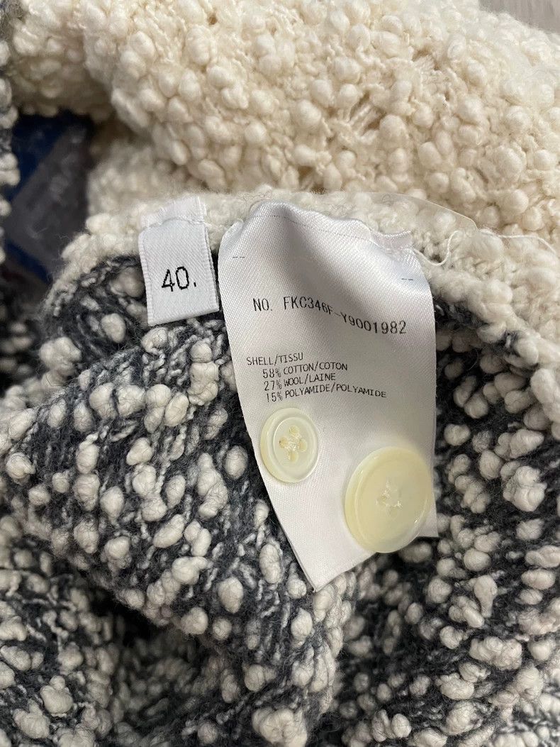 Thom Browne Thom Browne size40 Gray and white knit cardigan Size US XXS / EU 40 - 6 Thumbnail