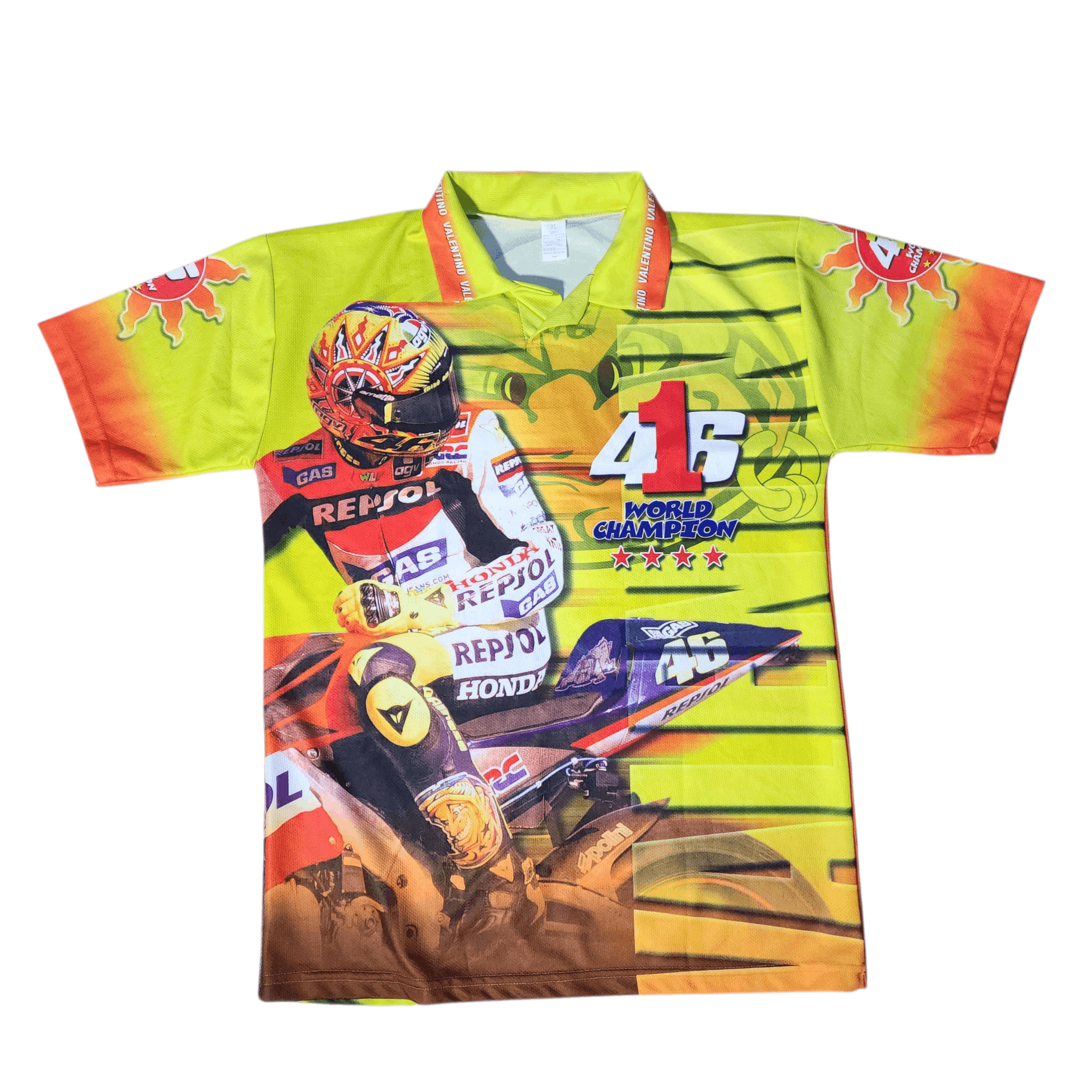 Vintage Vintage Jersey Valentino Rossi World Champion made in Italy Size US XL / EU 56 / 4 - 6 Thumbnail