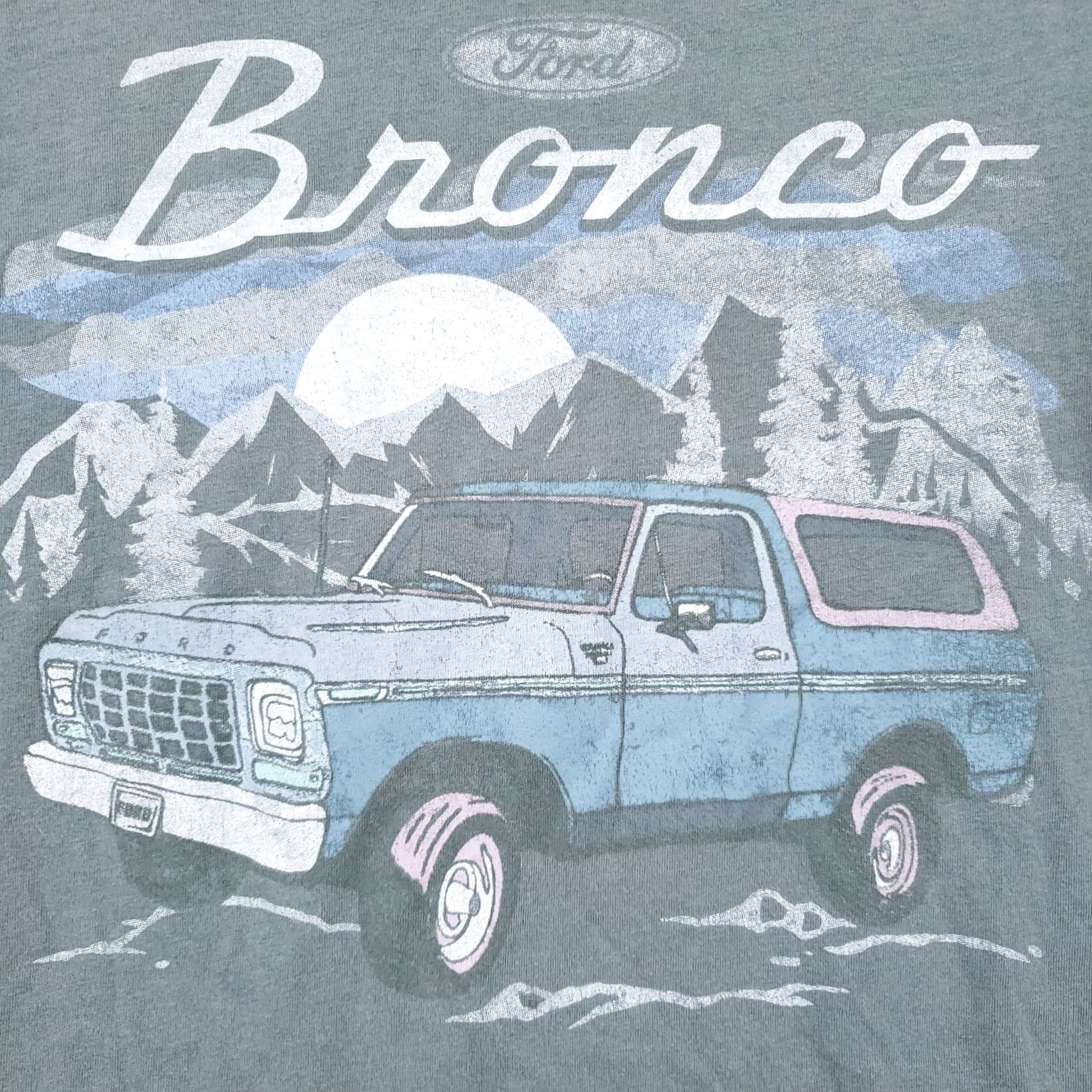 Ford Ford Ford Bronco T Shirt Mens S Small Green Road Car Graphic Print Short Sleeve Tee Size US S / EU 44-46 / 1 - 4 Thumbnail