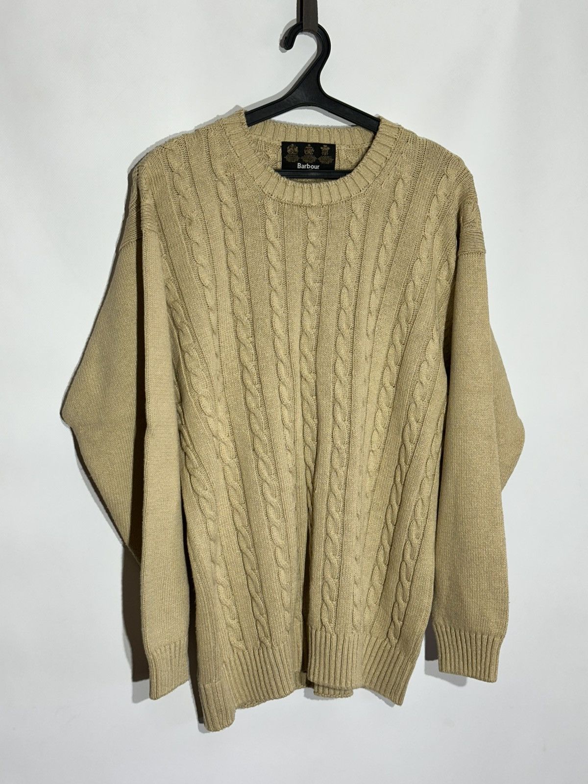 Barbour Vintage Barbour Cable-Knit Wool Sweater Size US XL / EU 56 / 4 - 1 Thumbnail