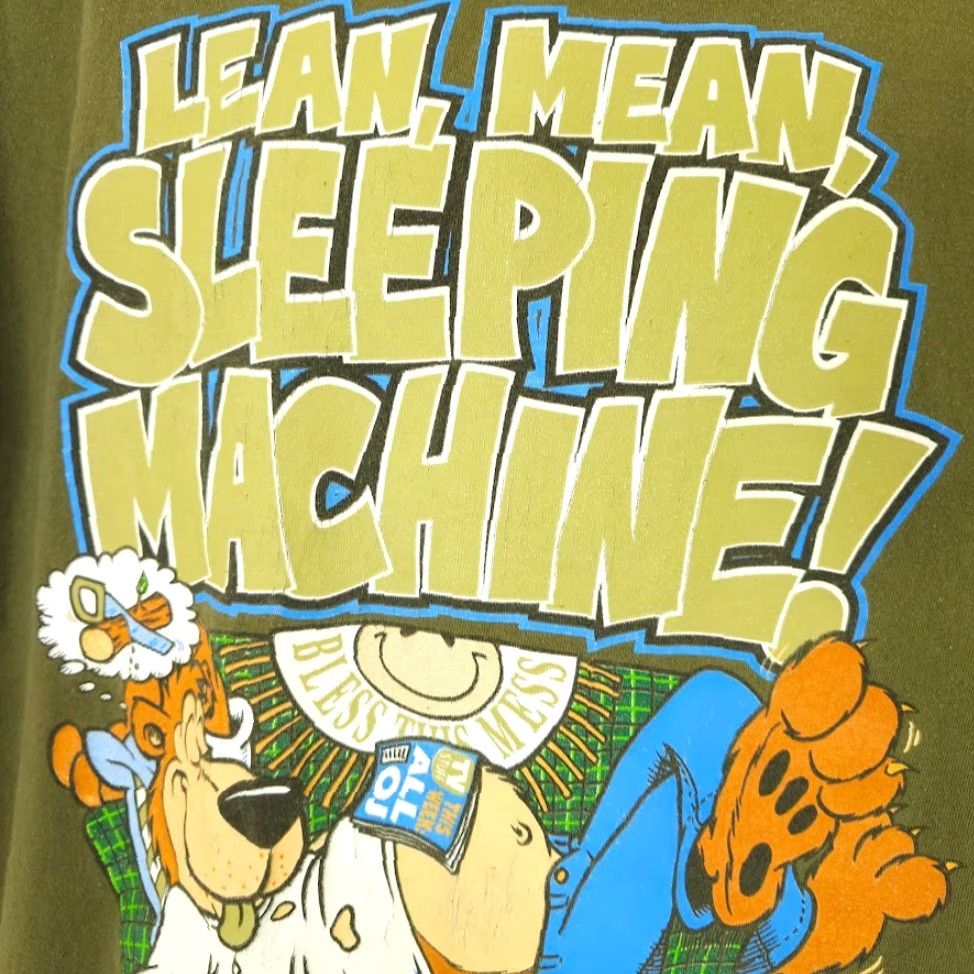 Vintage VINTAGE Sun Bear Sleeping T Shirt Mens Size XL Green 90s Lean Mean Sleeping Machine Size US XL / EU 56 / 4 - 3 Thumbnail