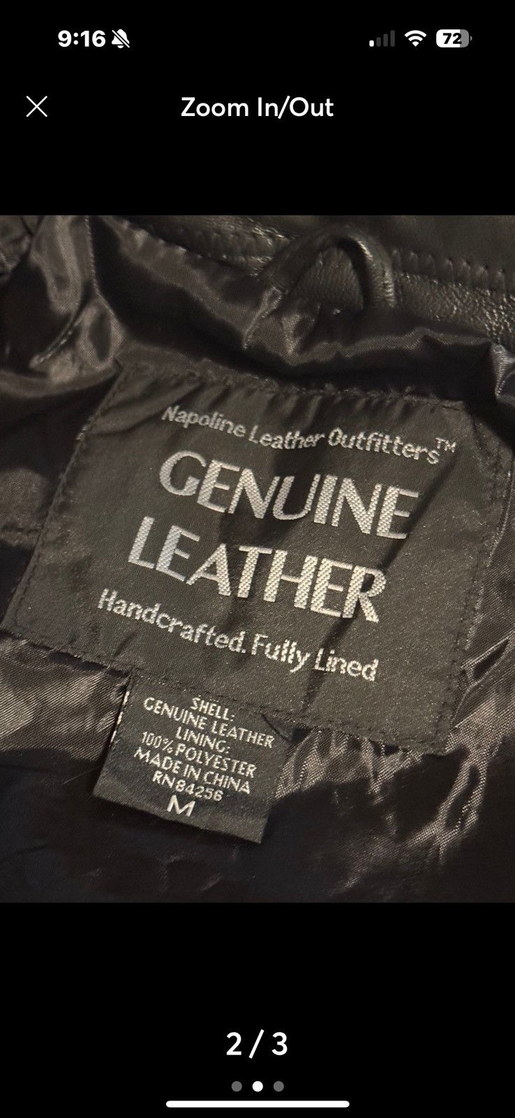 Other Black leather jacket Size US M / EU 48-50 / 2 - 2 Thumbnail